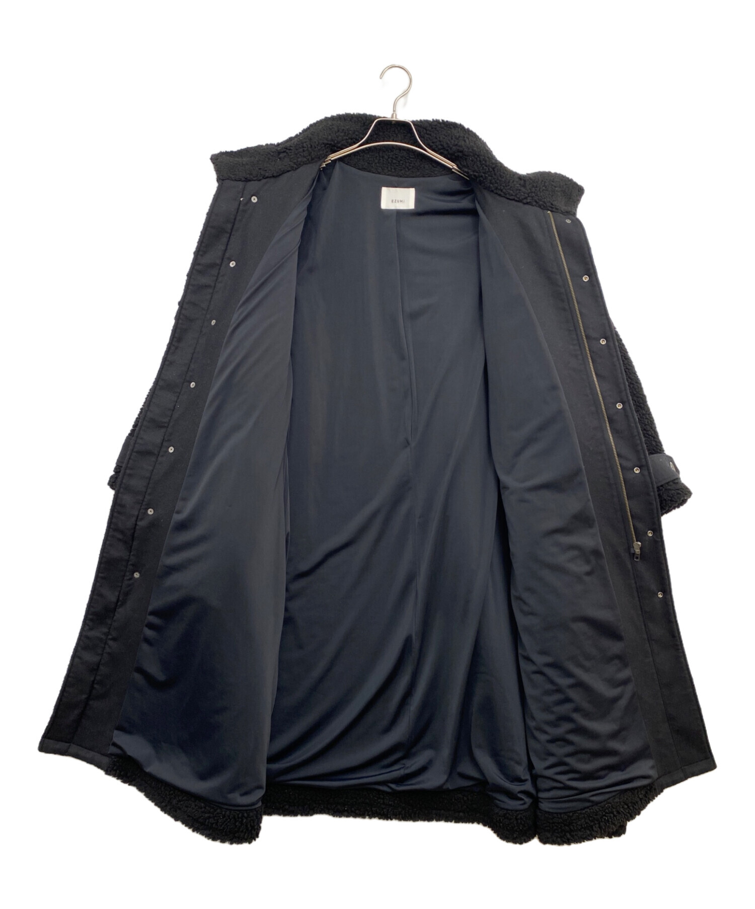 中古・古着通販】EZUMI (エズミ) ボアコート ブラック サイズ:S