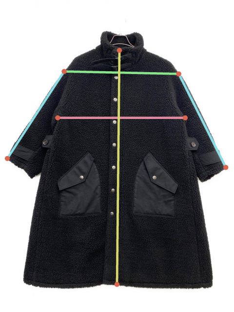 中古・古着通販】EZUMI (エズミ) ボアコート ブラック サイズ:S