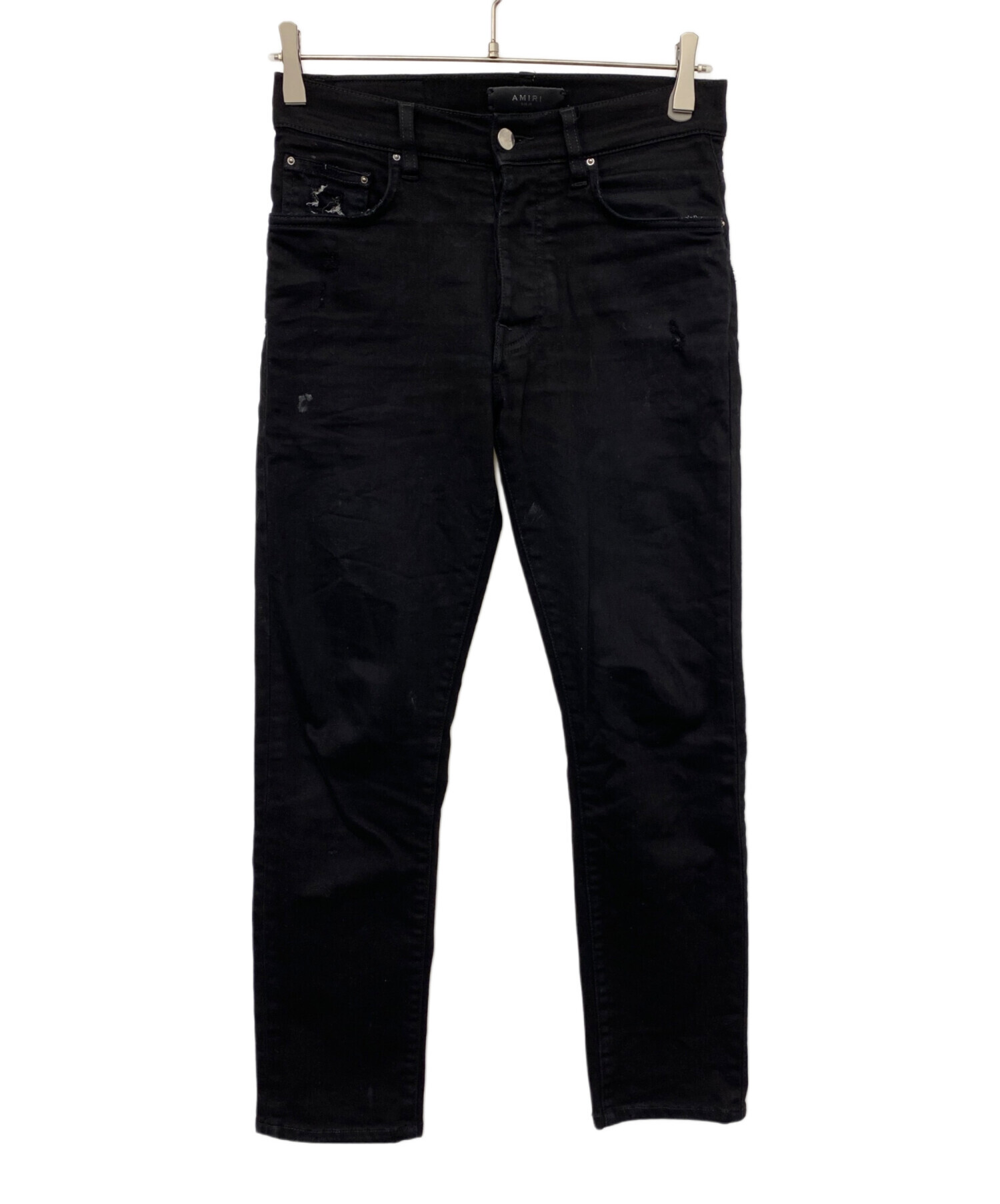 中古・古着通販】AMIRI (アミリ) クラッシュ加工パンツ ブラック 
