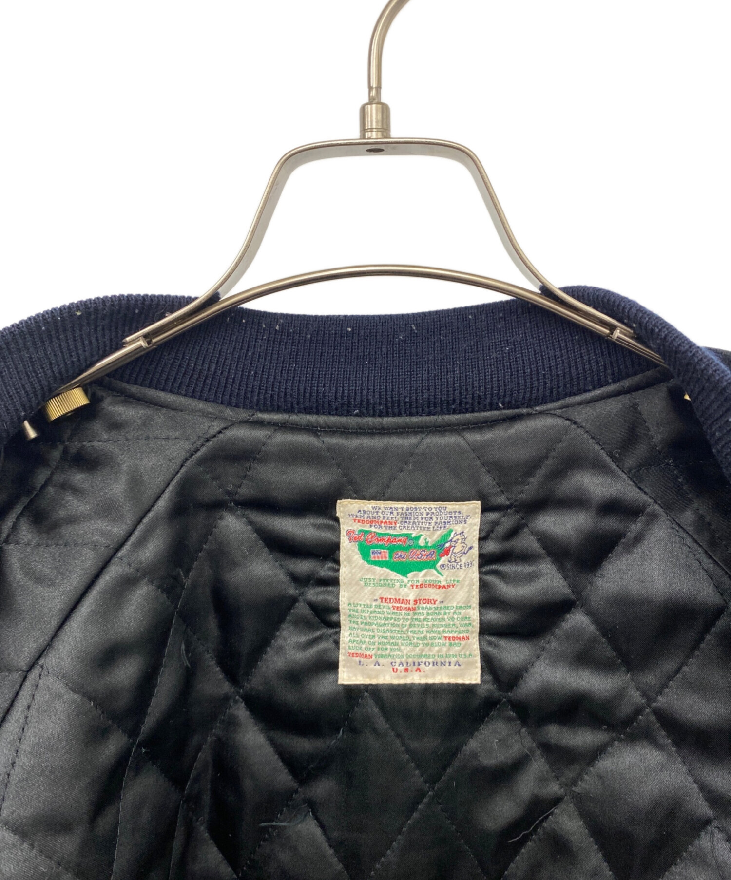 中古・古着通販】TEDMAN (テッドマン) ベロアスカジャン ブラック