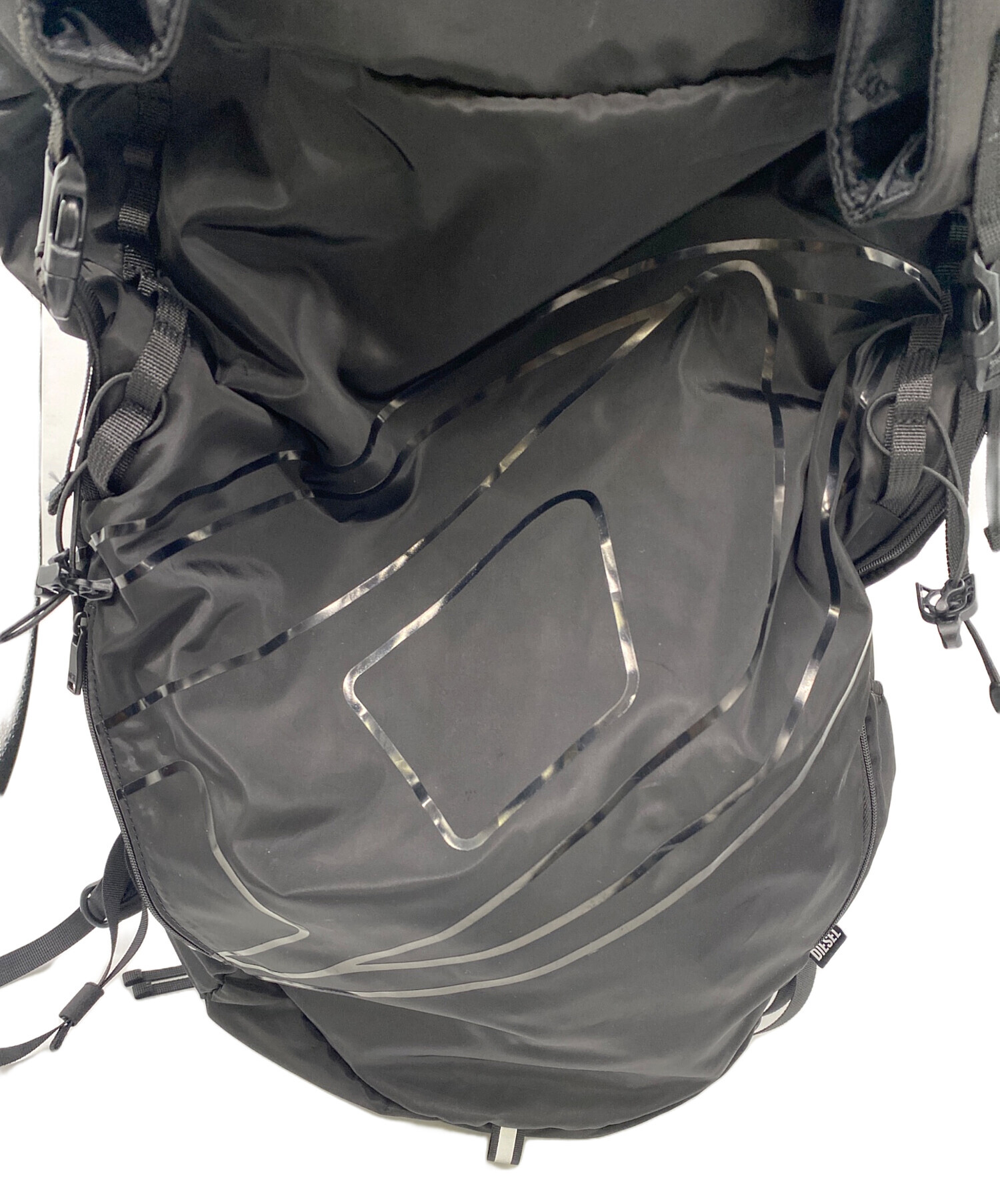 中古・古着通販】DIESEL (ディーゼル) ロールリュック ブラック 