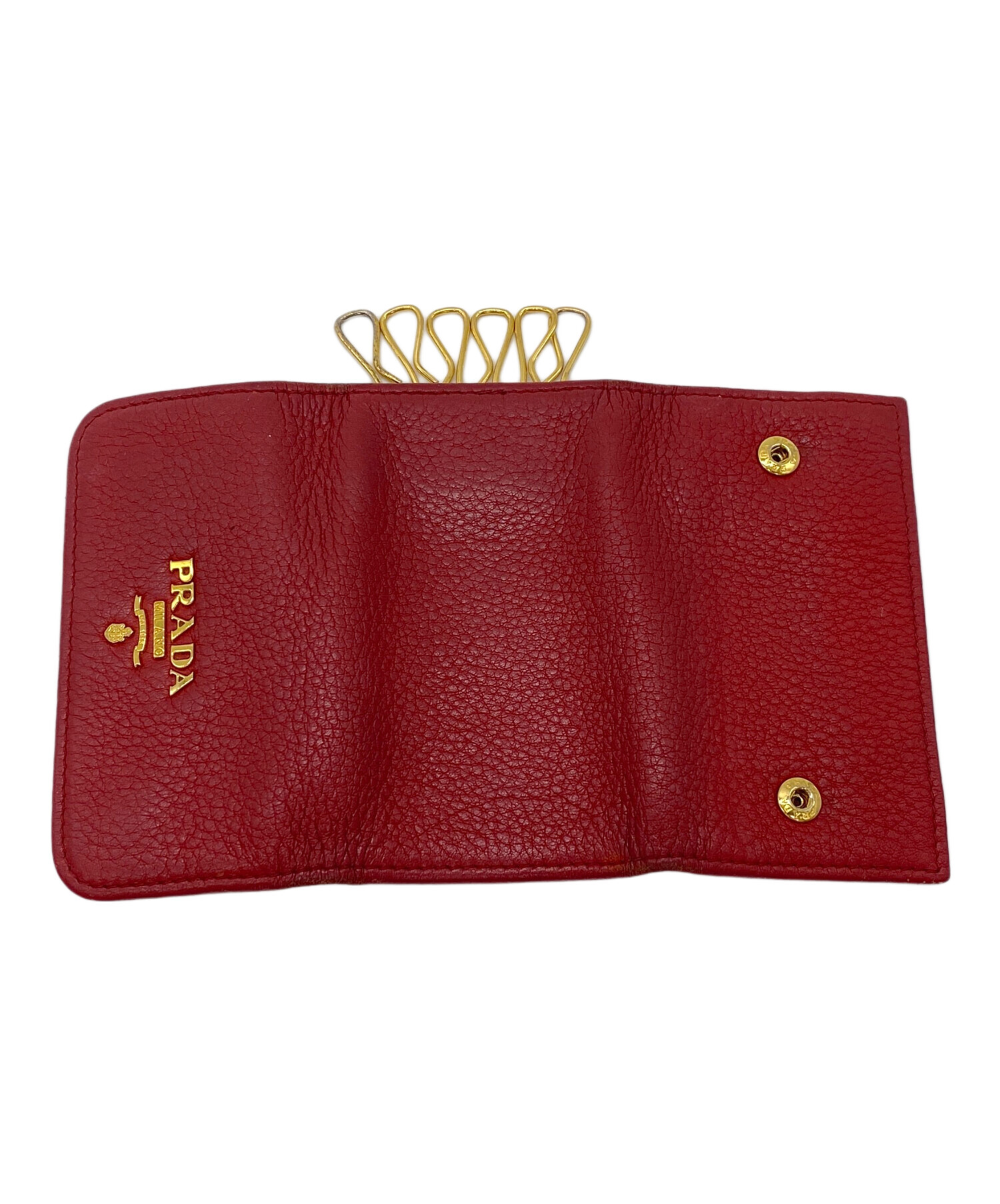 中古・古着通販】PRADA (プラダ) キーケース レッド｜ブランド・古着