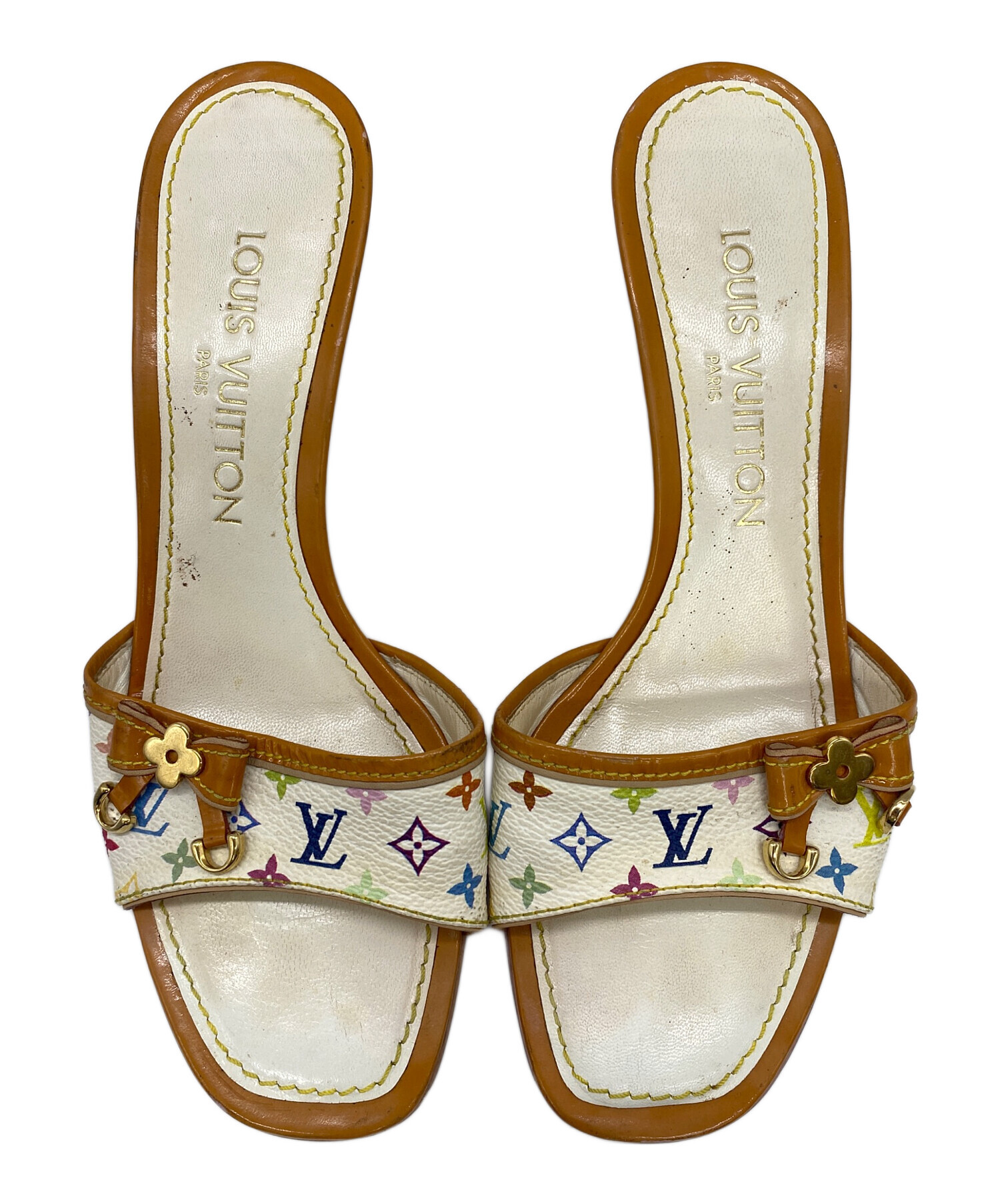 中古・古着通販】LOUIS VUITTON (ルイ ヴィトン) サンダル ベージュ