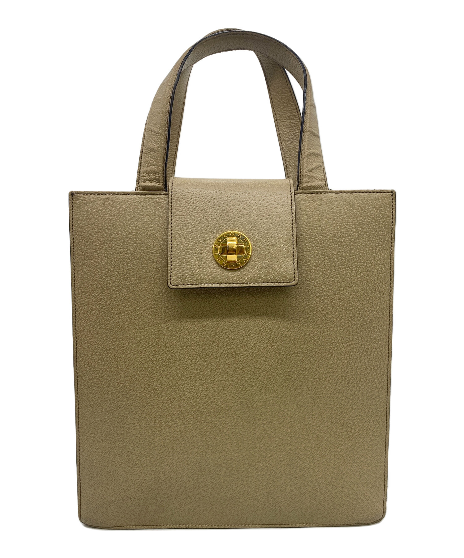 中古・古着通販】BVLGARI (ブルガリ) トートバッグ ベージュ｜ブランド 