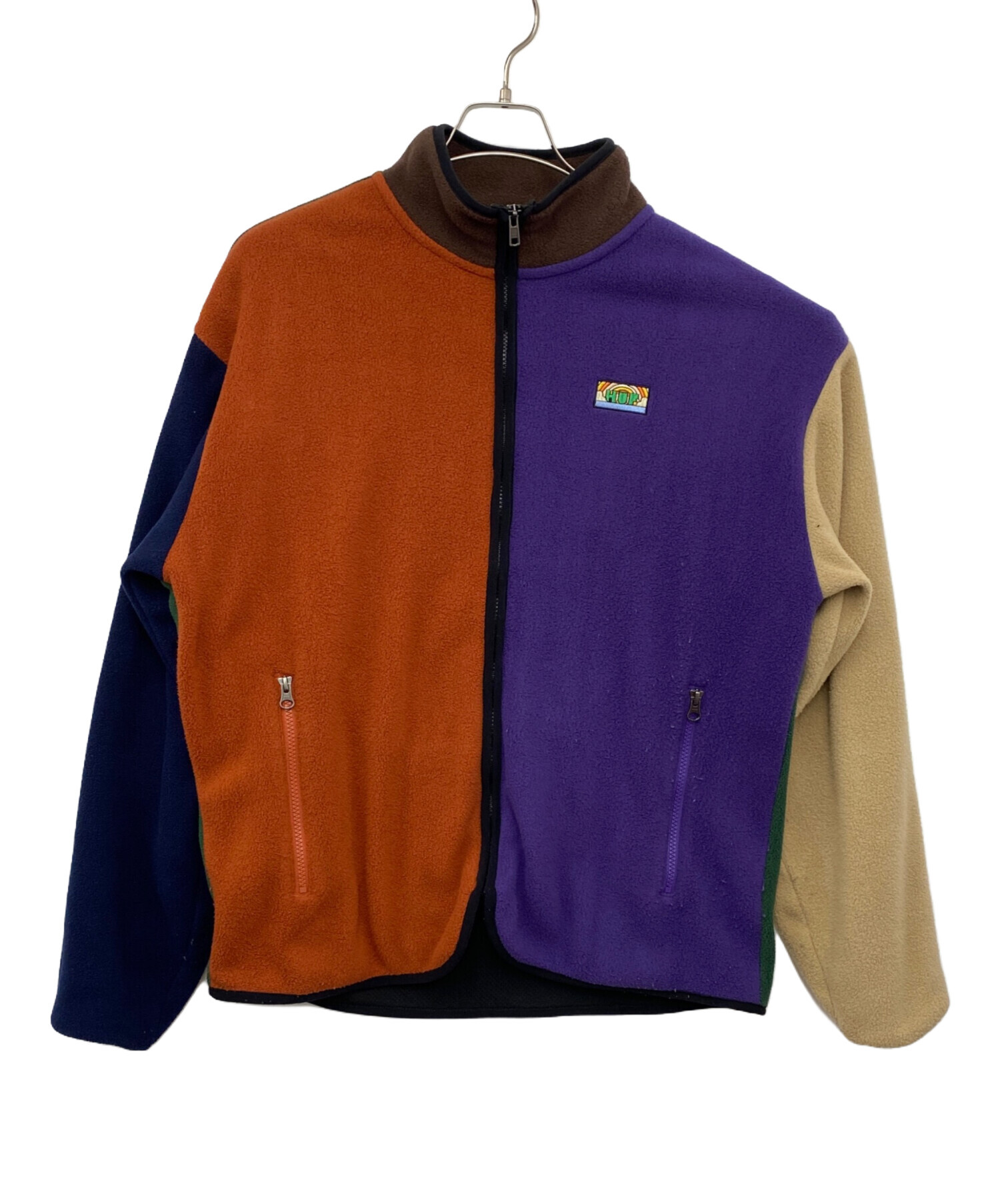 中古・古着通販】HUF (ハフ) フリースジャケット マルチカラー サイズ 