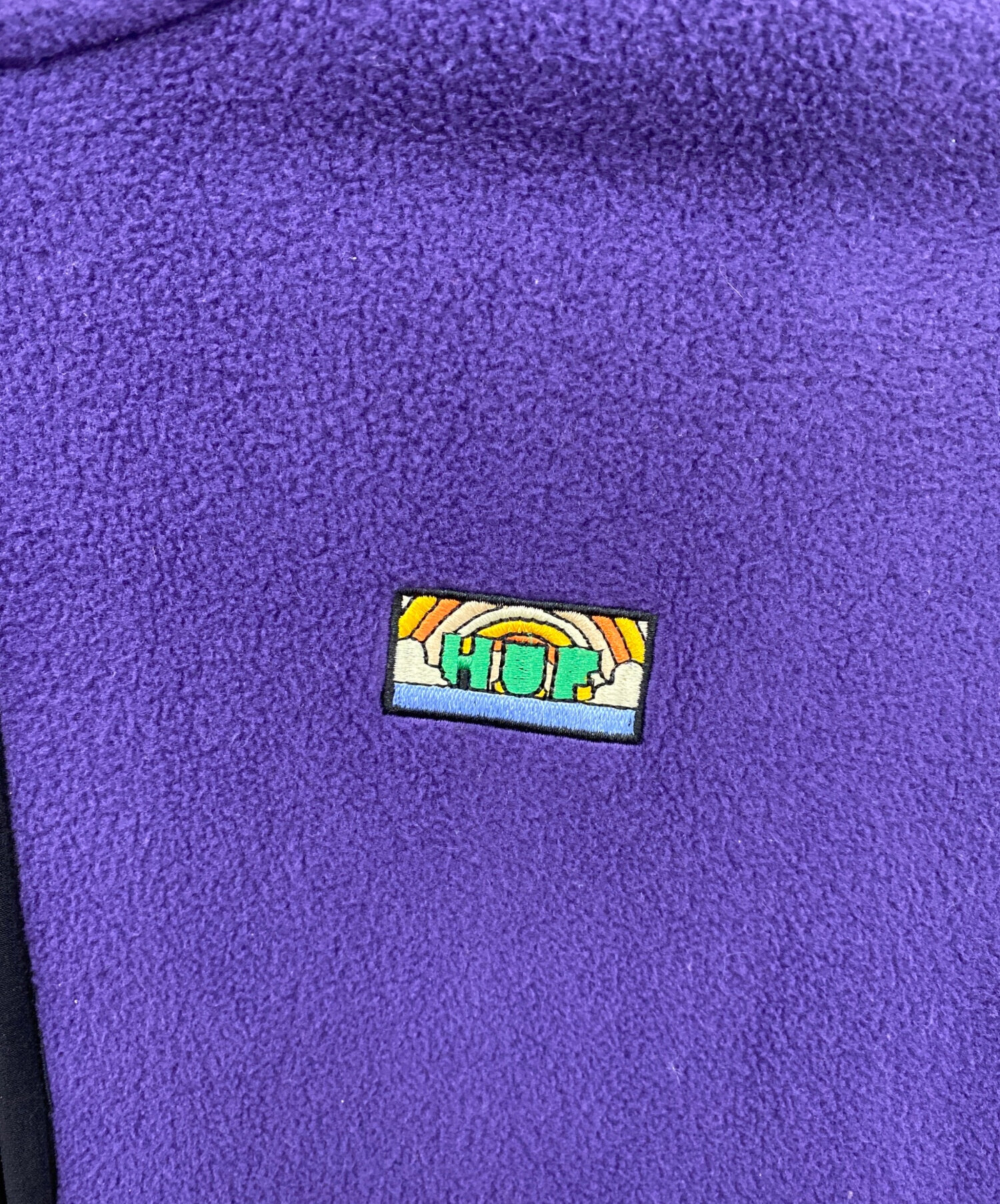 中古・古着通販】HUF (ハフ) フリースジャケット マルチカラー サイズ 