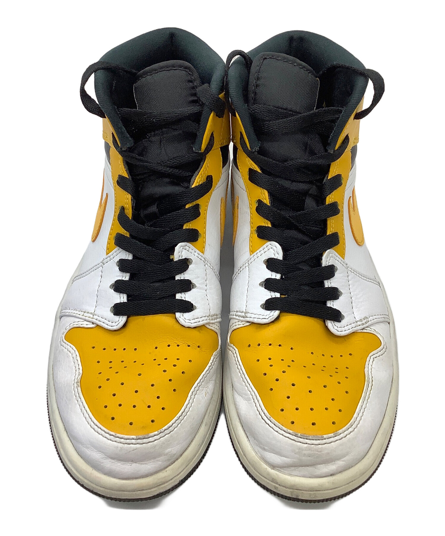 中古・古着通販】NIKE (ナイキ) NIKE AIR JORDAN 1 MID イエロー 