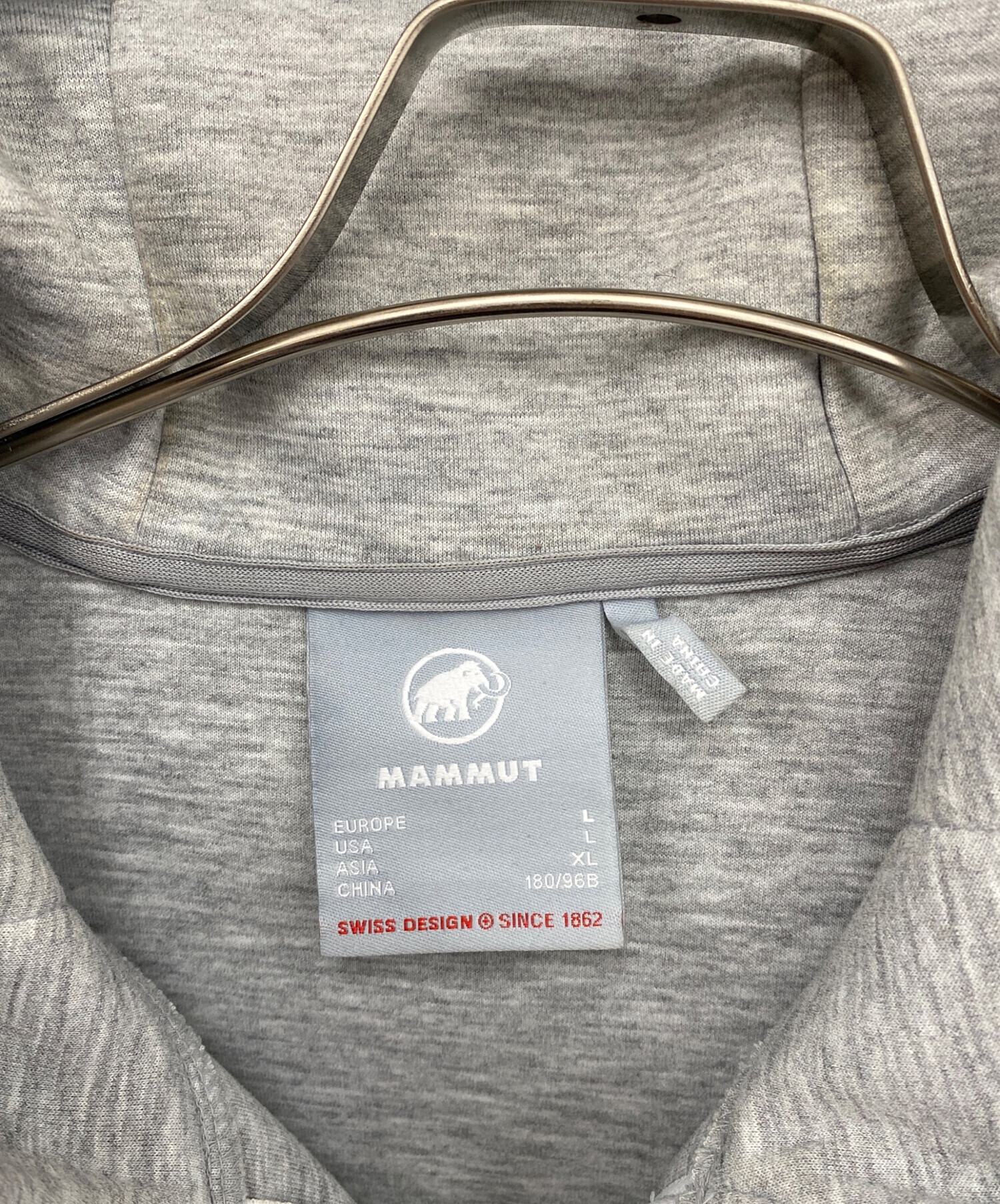 中古・古着通販】MAMMUT (マムート) ジップパーカー グレー サイズ:L 