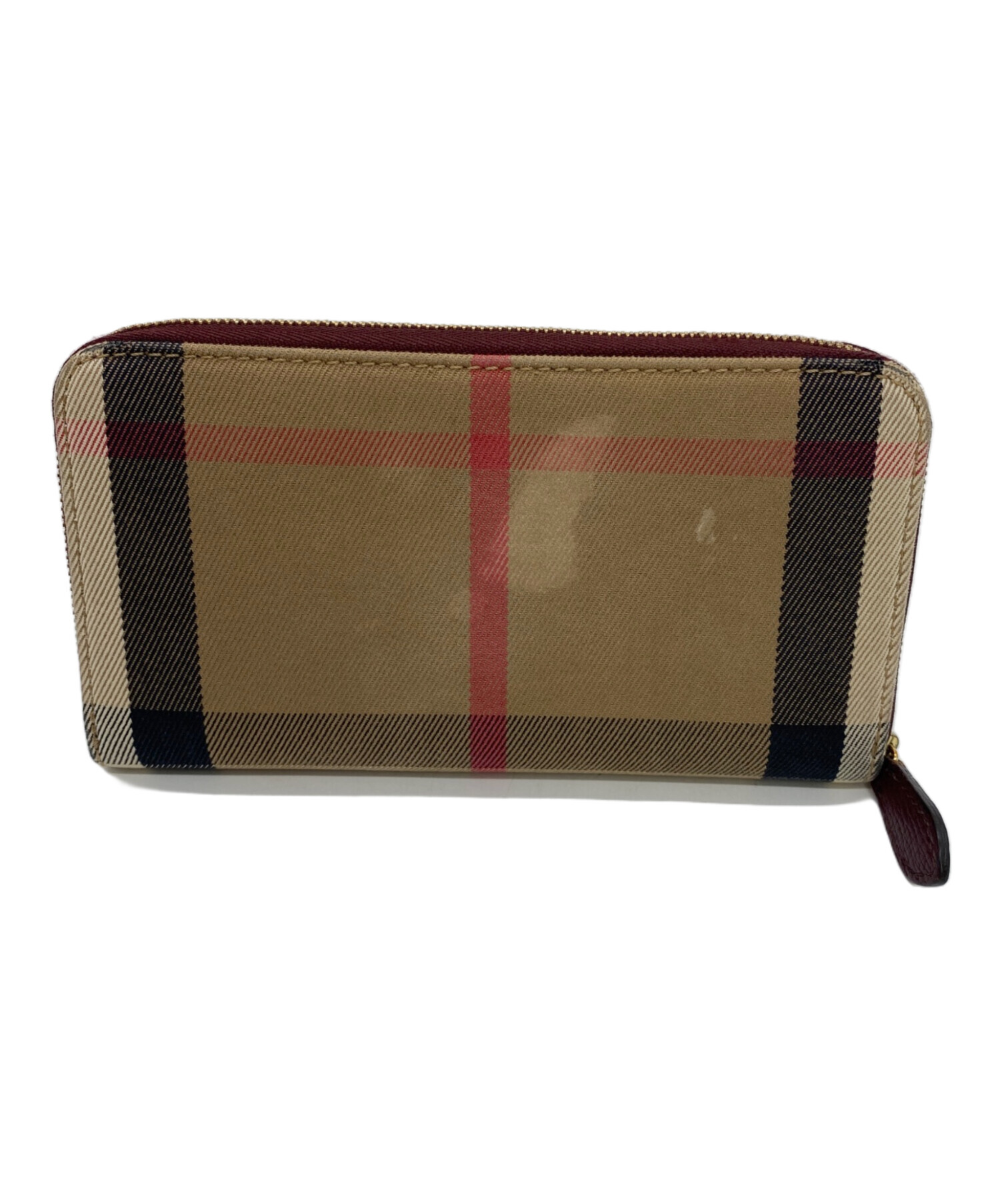 中古・古着通販】BURBERRY (バーバリー) ラウンドファスナー長財布