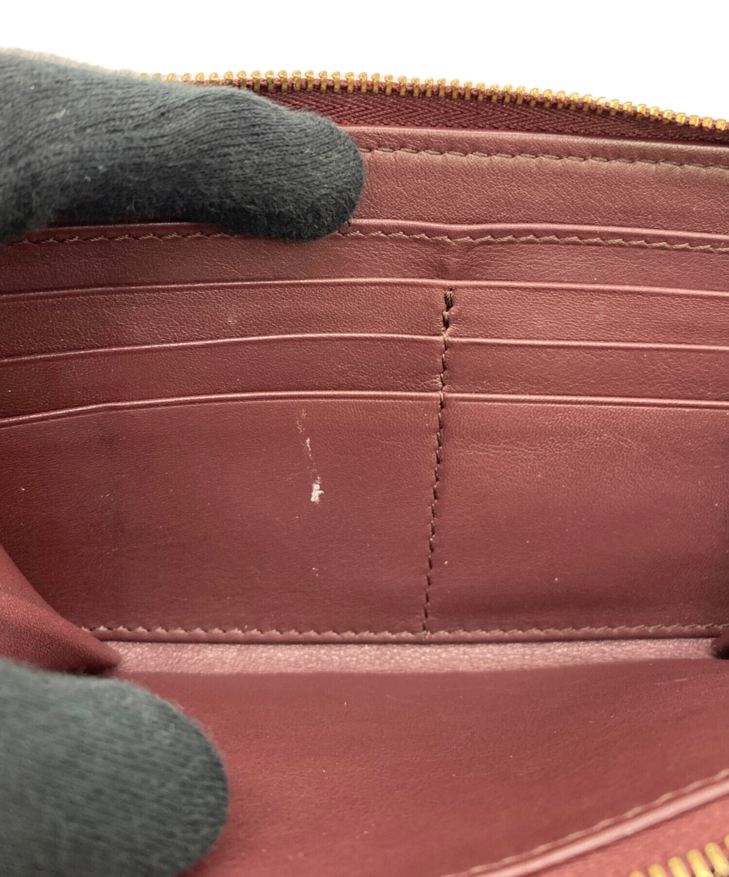 中古・古着通販】BURBERRY (バーバリー) ラウンドファスナー長財布