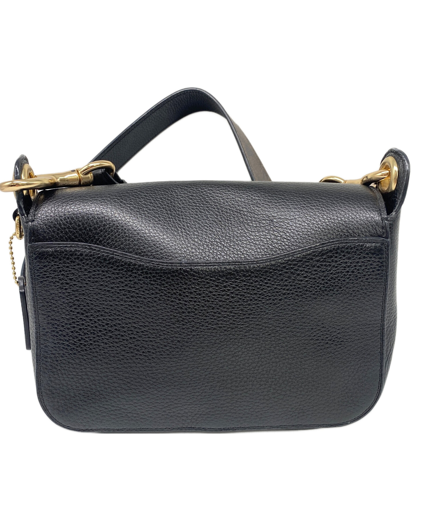 中古・古着通販】COACH (コーチ) ショルダーバッグ ブラック×ブラウン 