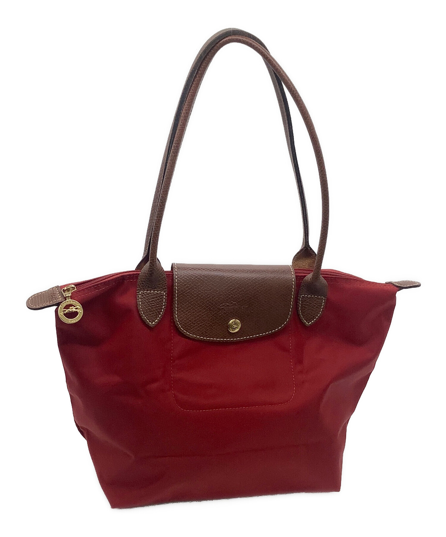 中古・古着通販】LONGCHAMP (ロンシャン) トートバッグ レッド 