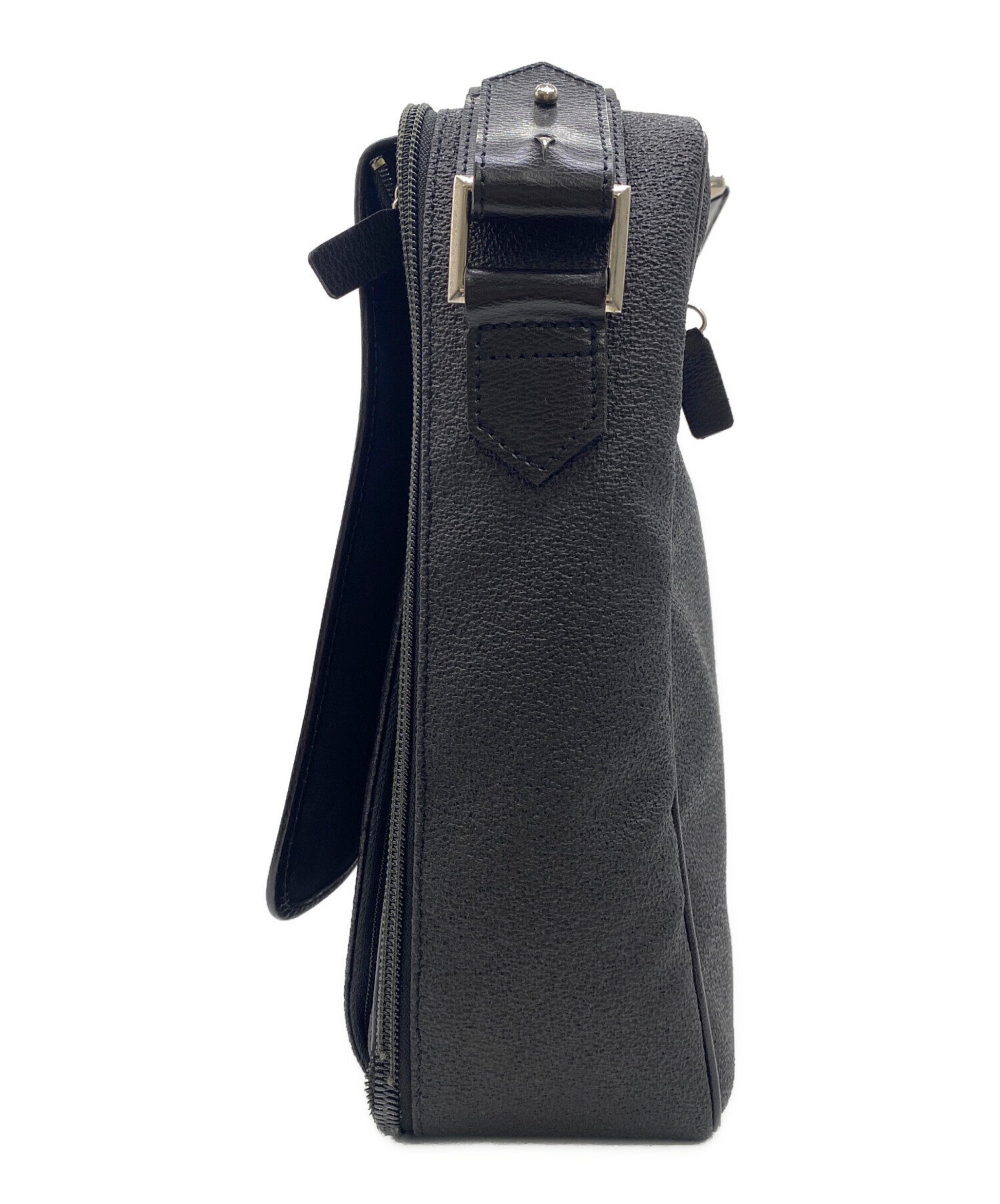 中古・古着通販】dunhill (ダンヒル) ビジネスバッグ ブラック×グレー