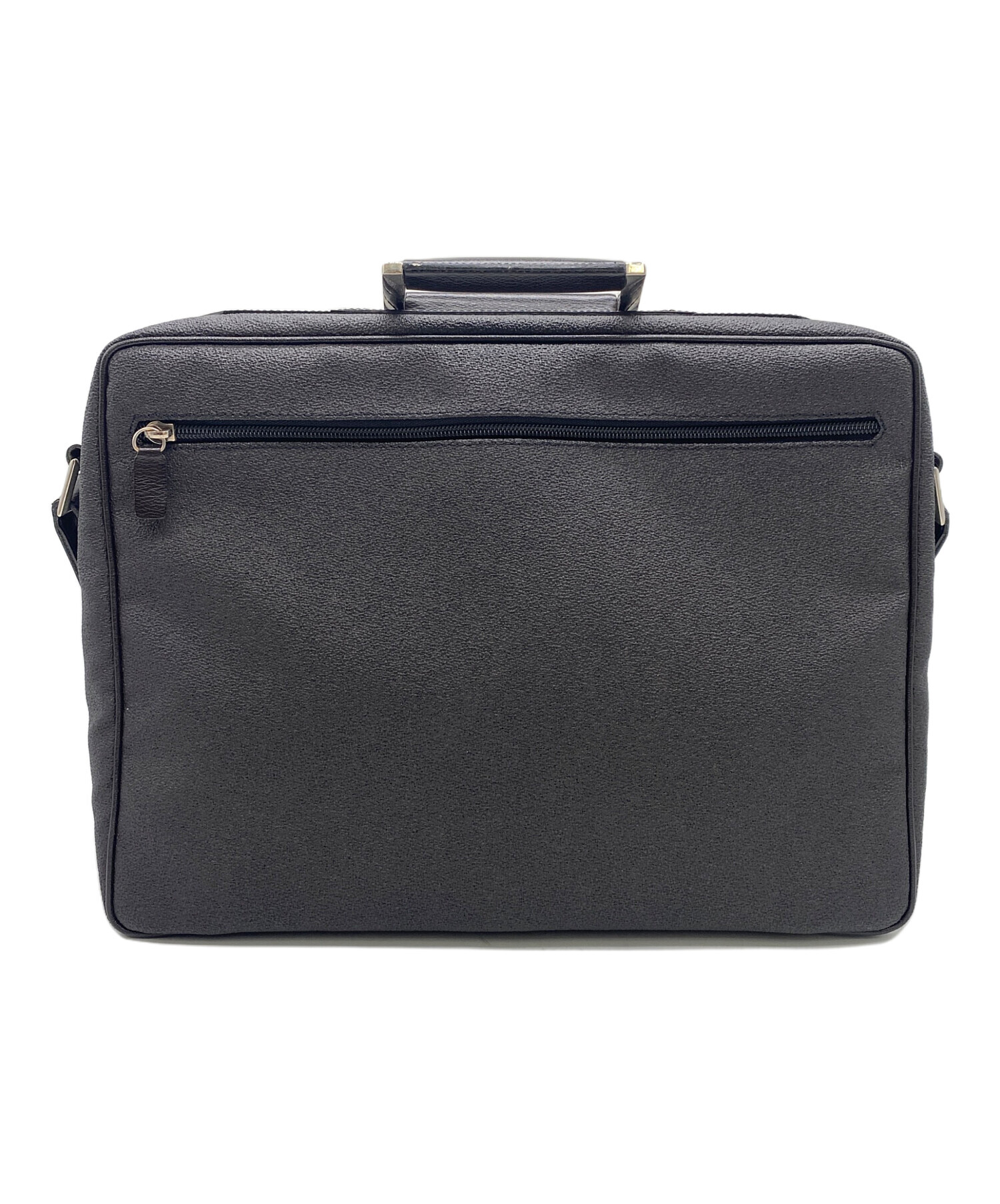 中古・古着通販】dunhill (ダンヒル) ビジネスバッグ ブラック×グレー