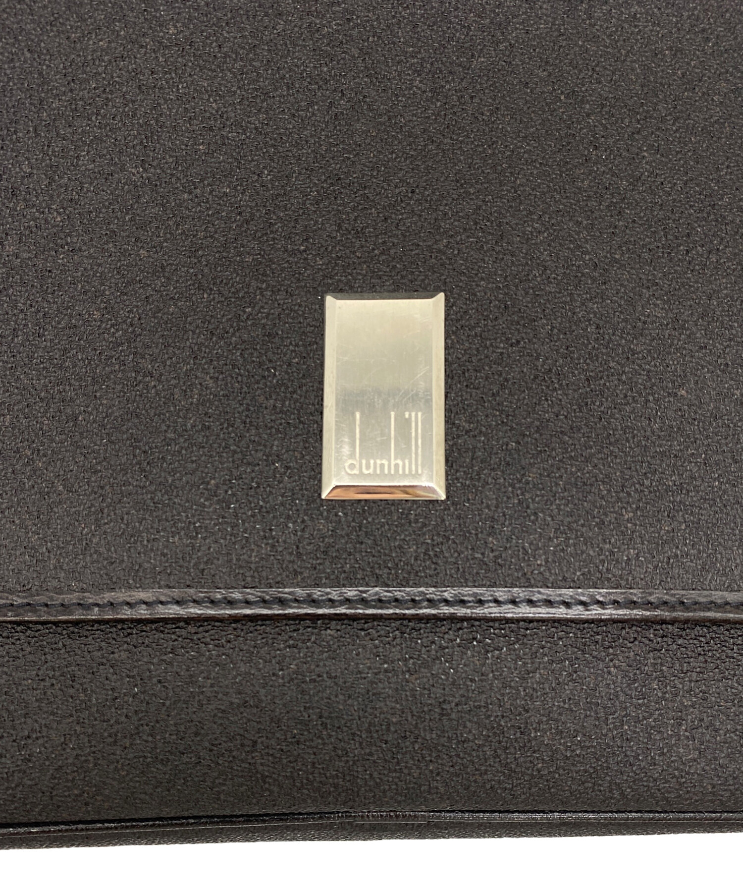 中古・古着通販】dunhill (ダンヒル) ビジネスバッグ ブラック×グレー