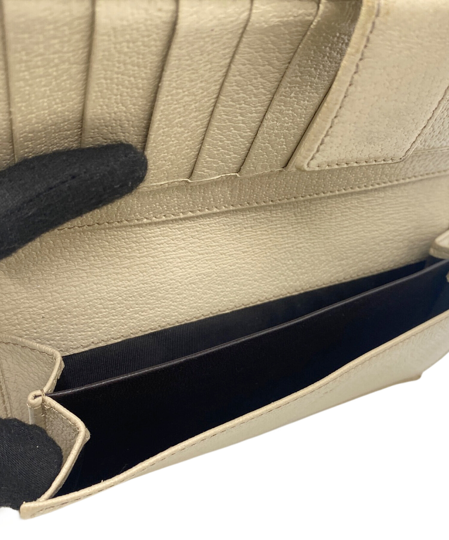 中古・古着通販】GUCCI (グッチ) 長財布 ベージュ｜ブランド・古着通販