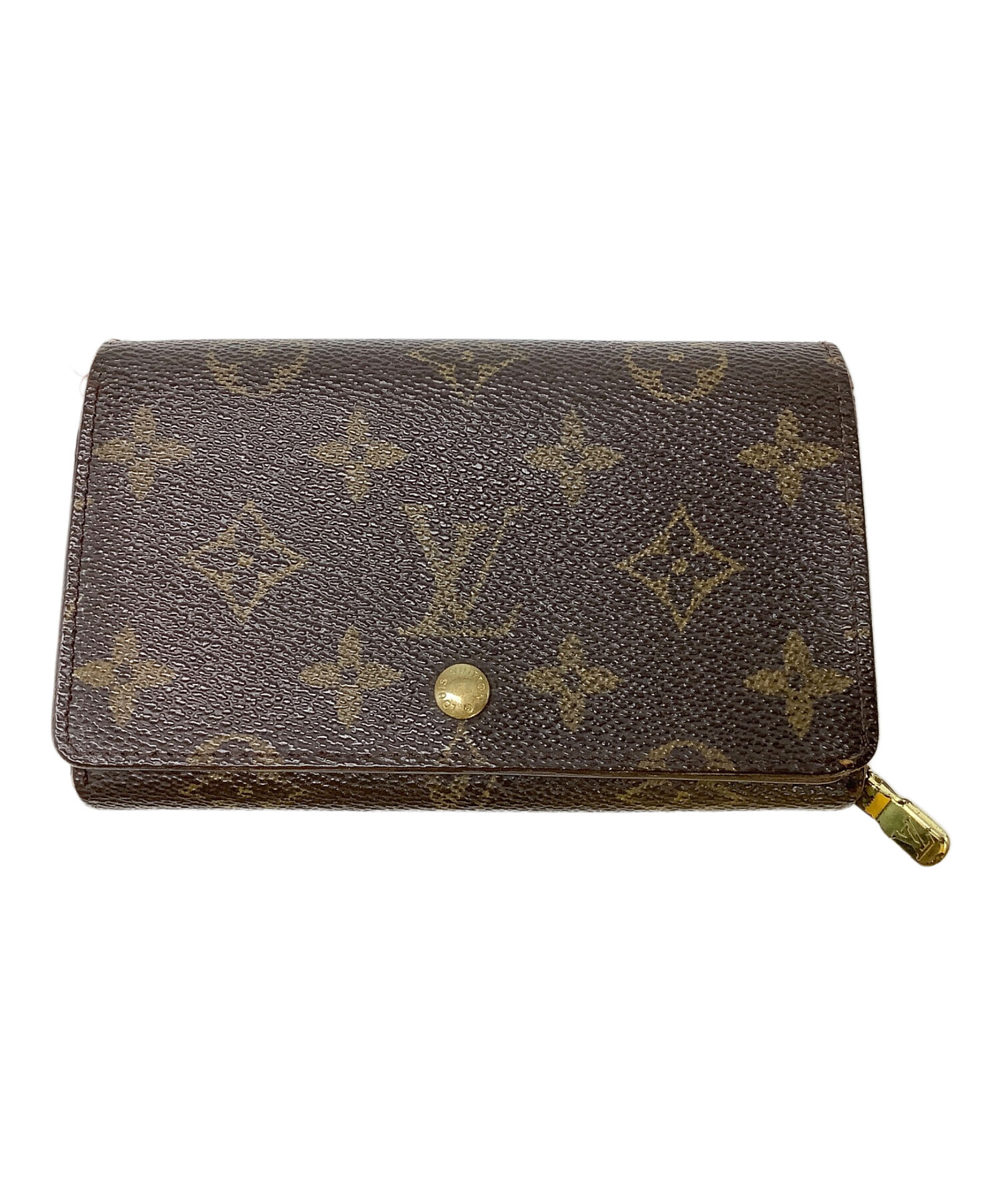 中古・古着通販】LOUIS VUITTON (ルイ ヴィトン) 2つ折り財布 ブラウン