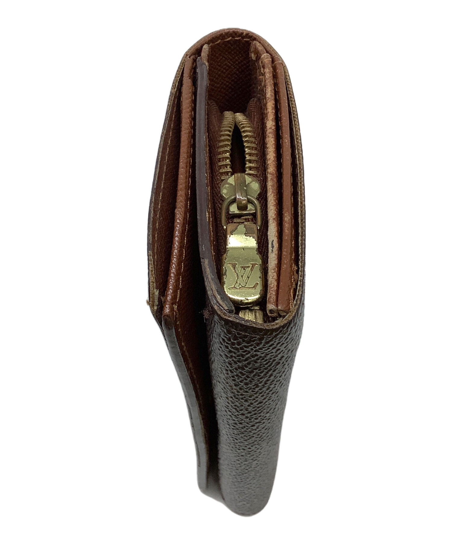 中古・古着通販】LOUIS VUITTON (ルイ ヴィトン) 2つ折り財布 ブラウン