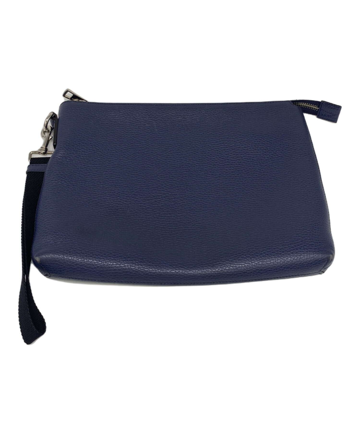 GUCCI セカンドバッグ クラッチバッグ GG柄 ネイビー PVC レザー 中古・古着通販】GUCCI (グッチ) セカンドバッグ ネイビー サイズ:表記