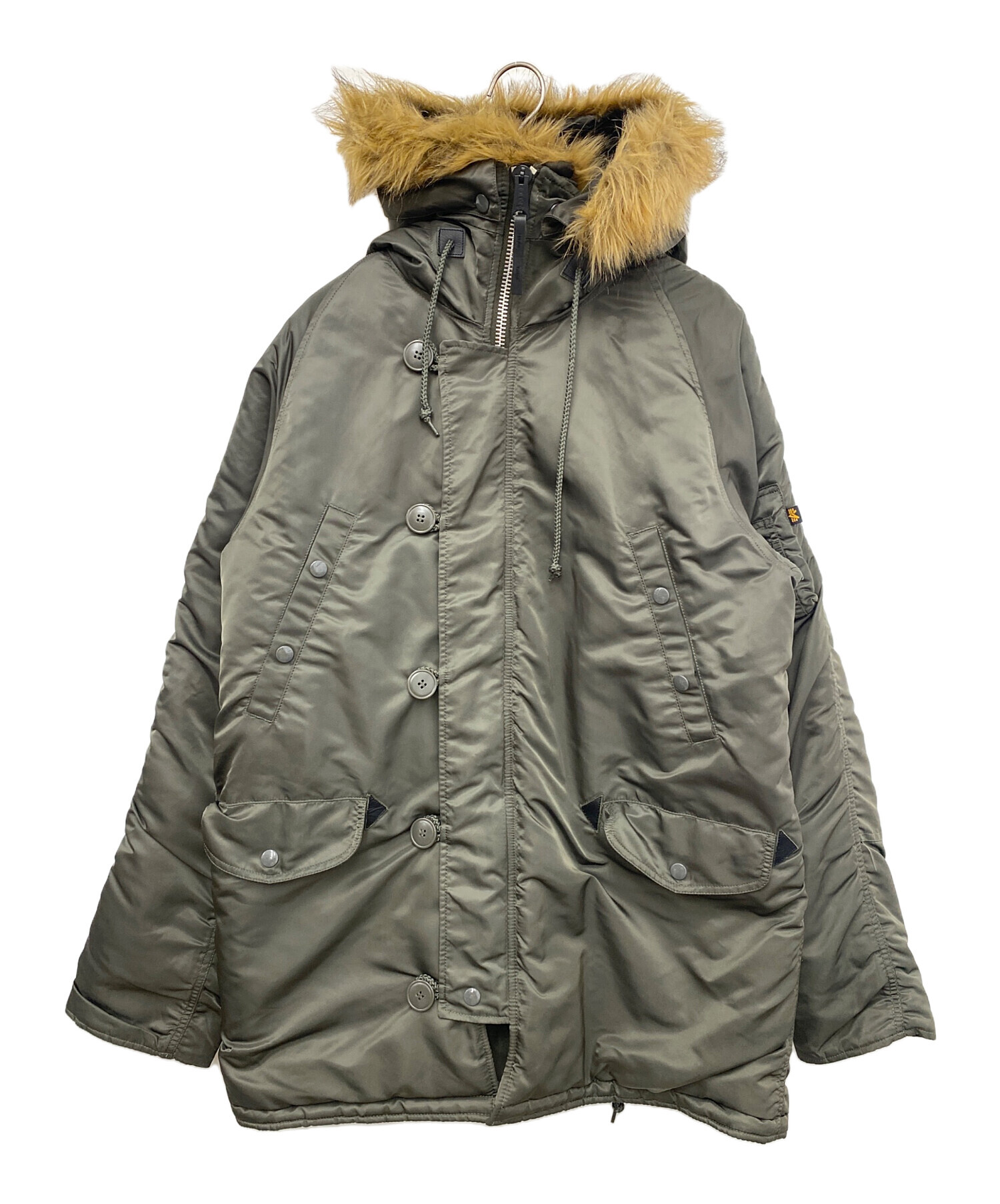 Alpha アルファ N-3B N3B ジャケット コート 古着 中古・古着通販】ALPHA (アルファ) N-3Bジャケット ブラウン サイズ