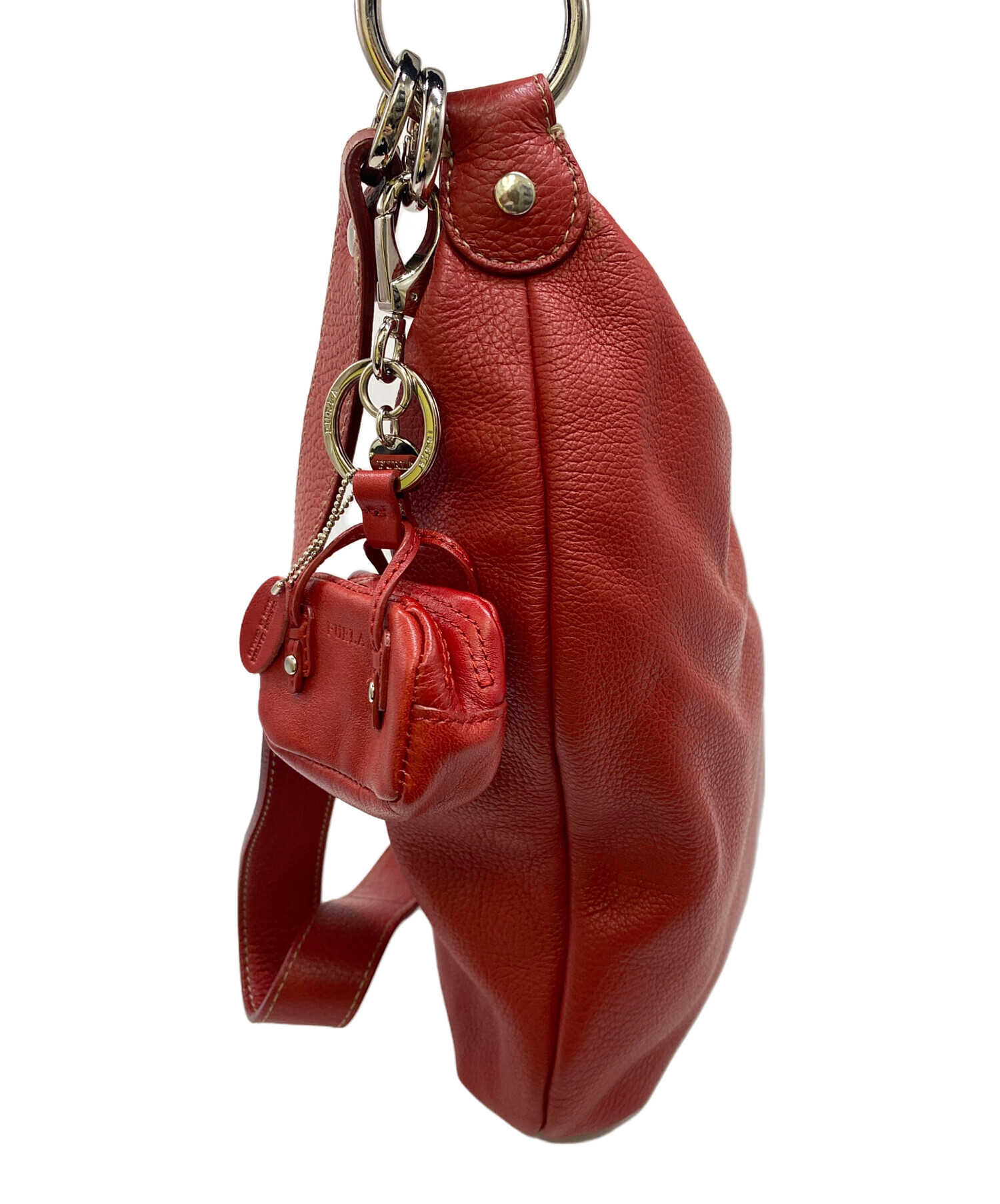 中古・古着通販】FURLA (フルラ) ショルダーバッグ レッド｜ブランド