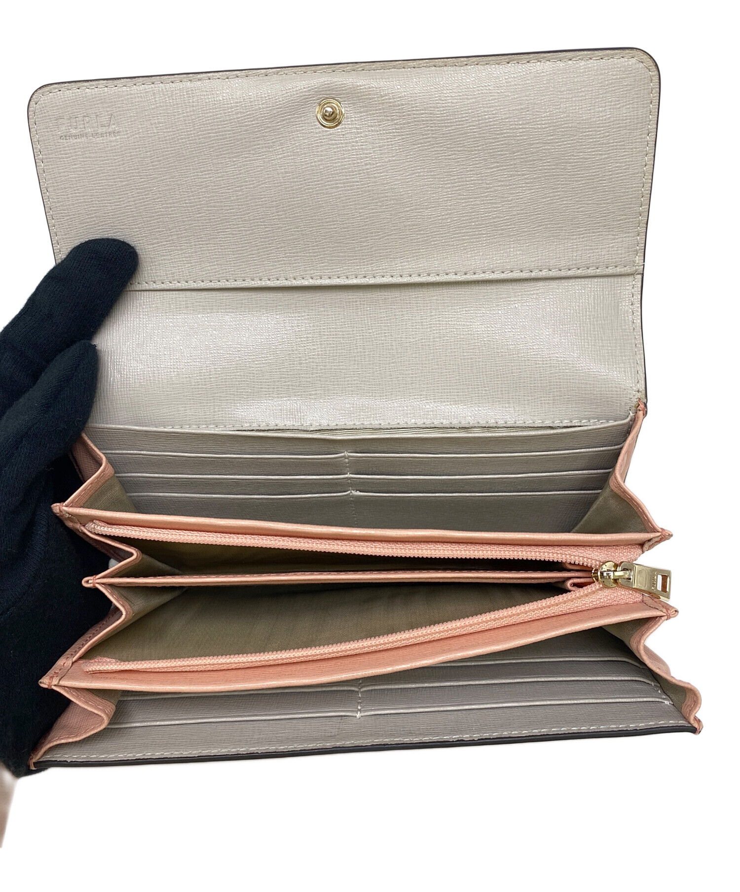 【新品】FURLA 長財布【未使用】 中古・古着通販】FURLA (フルラ) 長財布 ピンク｜ブランド・古着通販