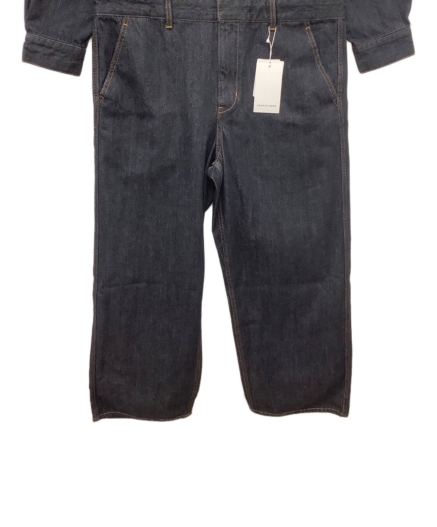 ADAM ET ROPE◇オールインワン/FREE/ポリエステル/BLK/無地/GAY-04051