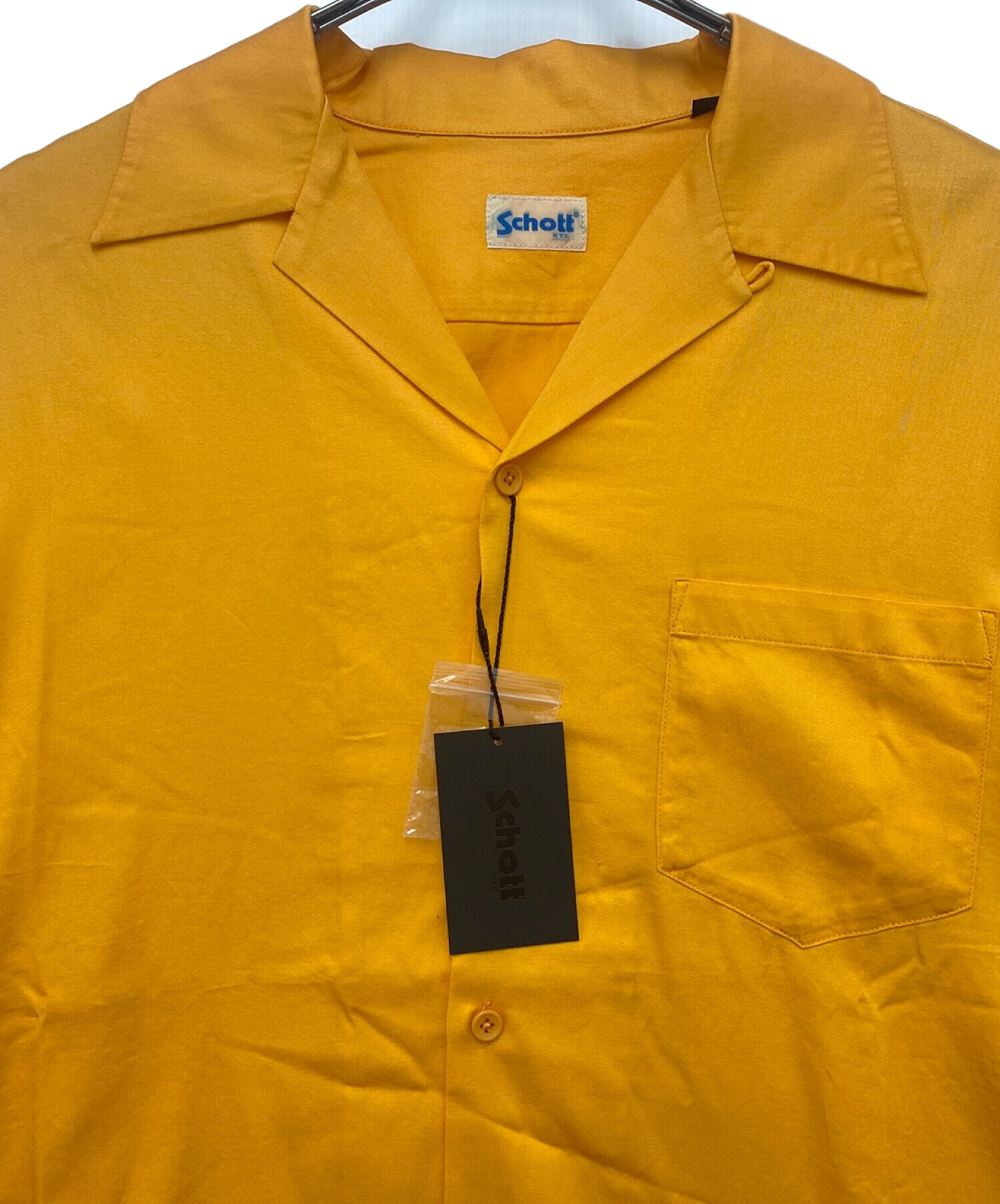 中古・古着通販】Schott (ショット) 半袖シャツ オレンジ サイズ:XL 未