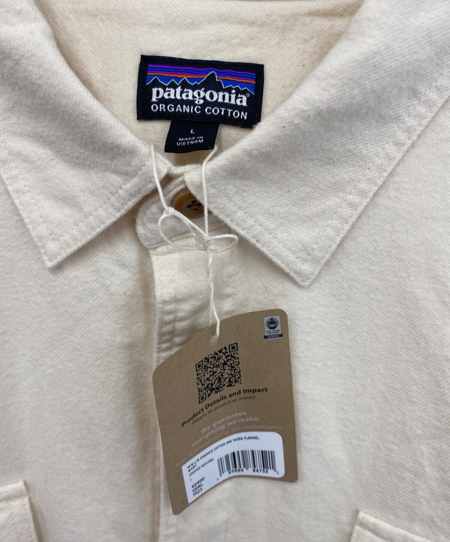中古・古着通販】Patagonia (パタゴニア) 長袖シャツ アイボリー