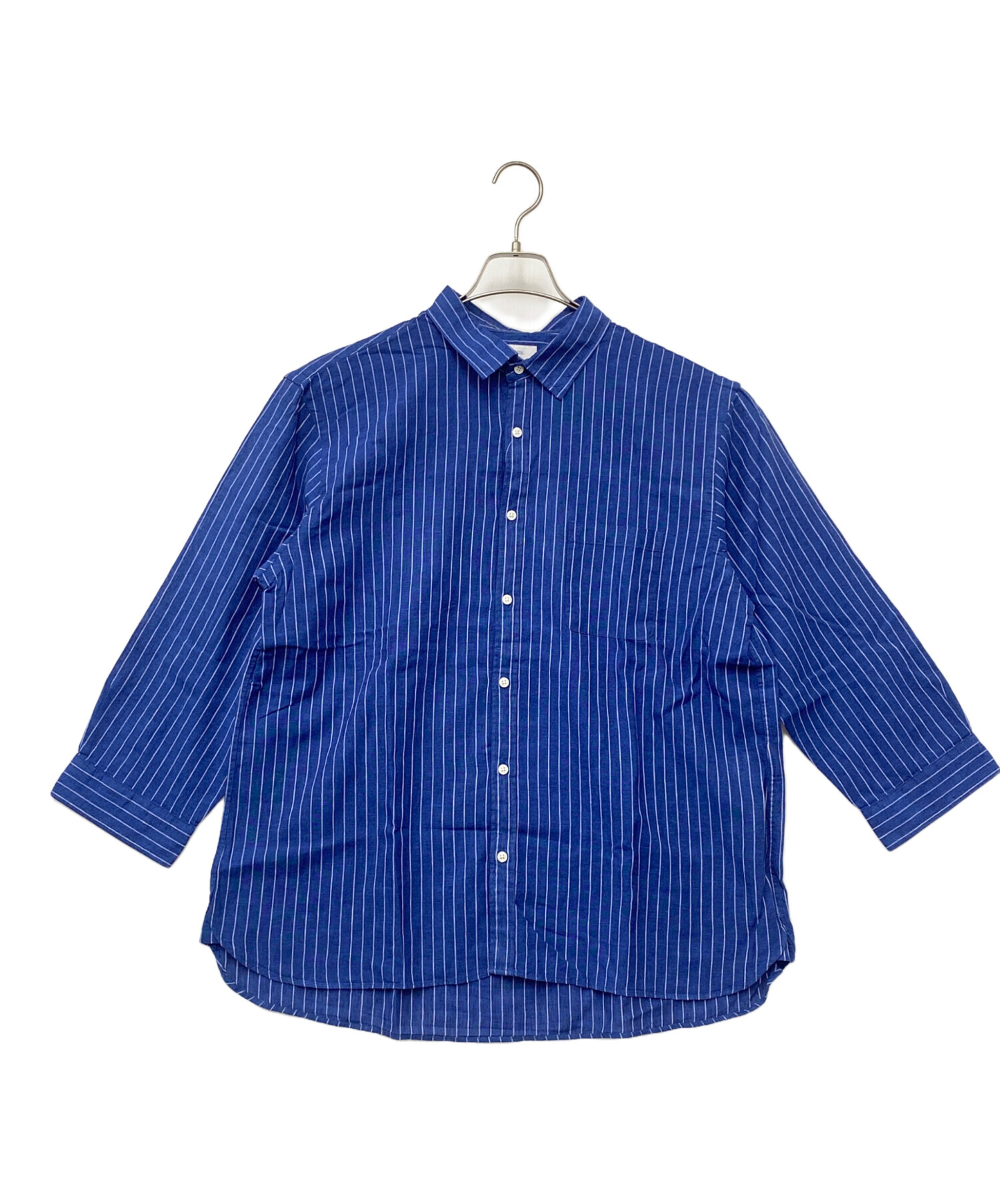 ARTS&amp;SCIENCE カジュアルシャツ 1(S位) 紺 【古着】【中古】 中古・古着通販】ARTS&SCIENCE (アーツアンドサイエンス) コットン