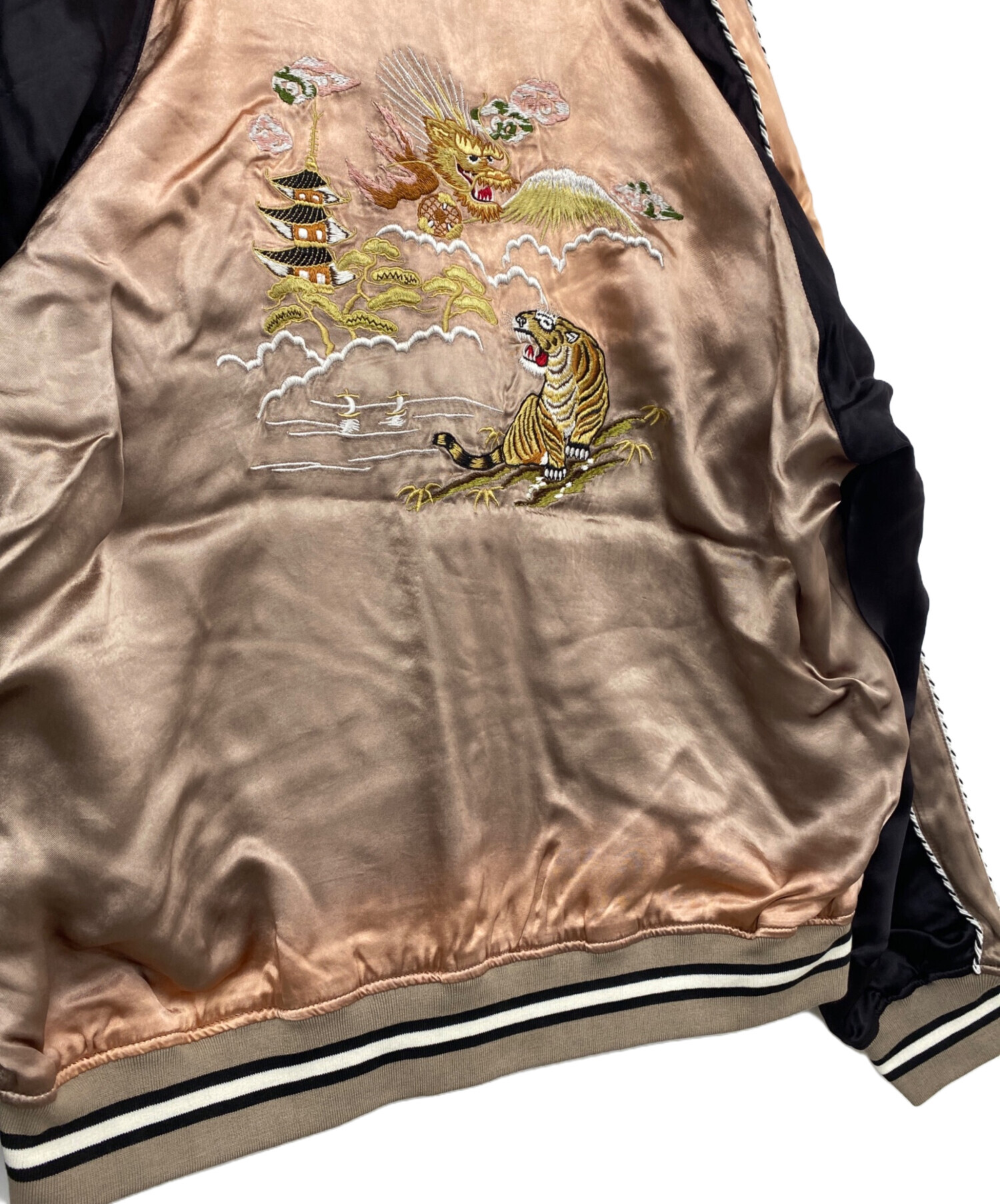 Schott/ショット/レーヨン エイジング スカジャン 虎龍刺繍 Schott/ショット/レーヨン エイジング スカジャン 虎龍刺繍 中古・古着