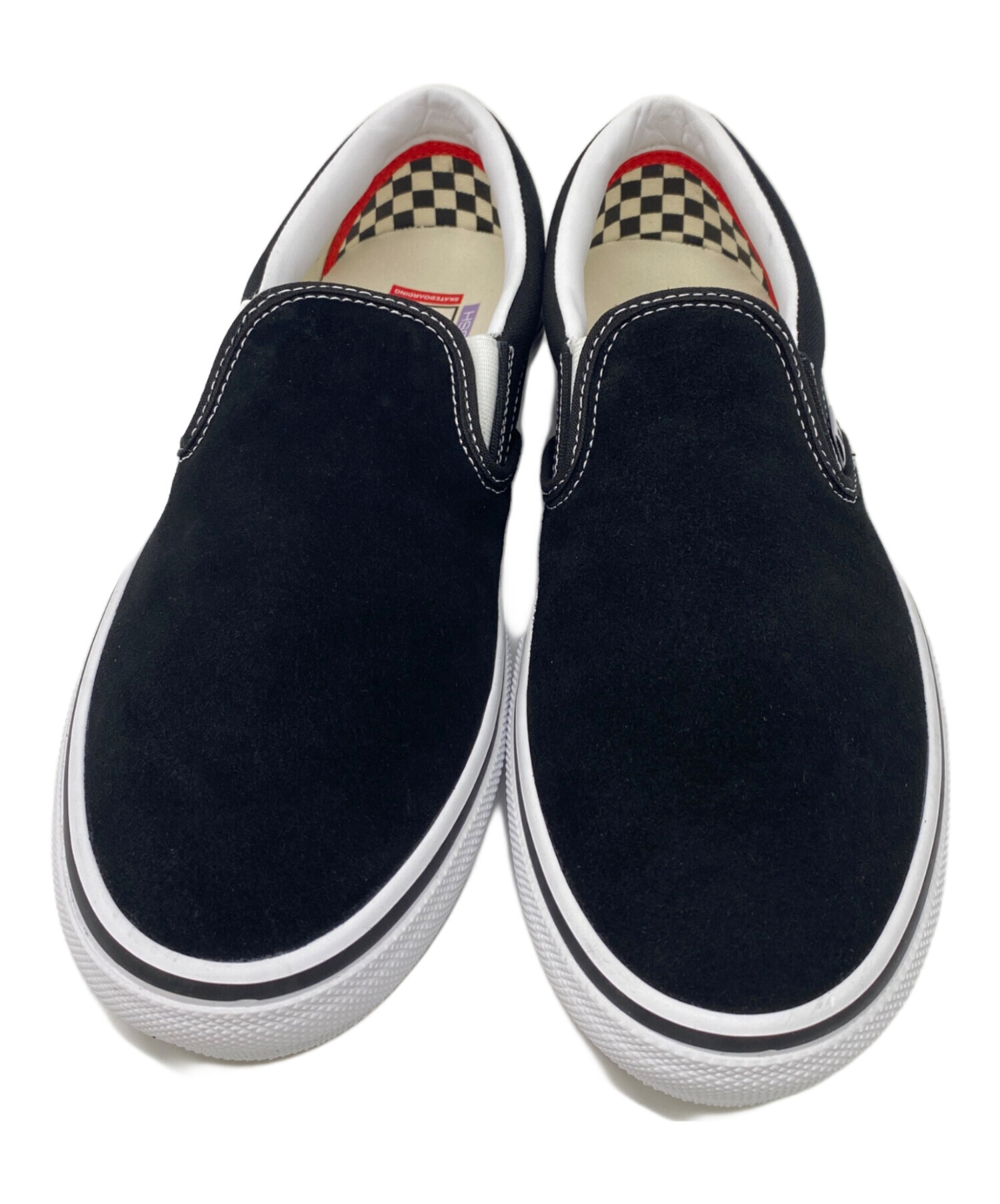 中古・古着通販】VANS (バンズ) スリッポン ブラック サイズ:28cm 未 