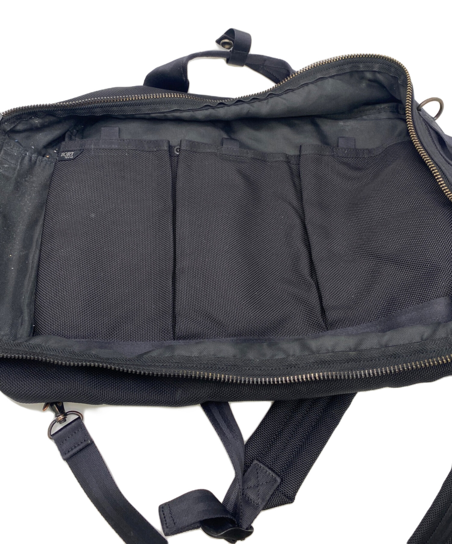 ポーターナイロン ブラック ビジネスバッグ　3way 中古 中古・古着通販】PORTER (ポーター) 3WAYビジネスバッグ ブラック