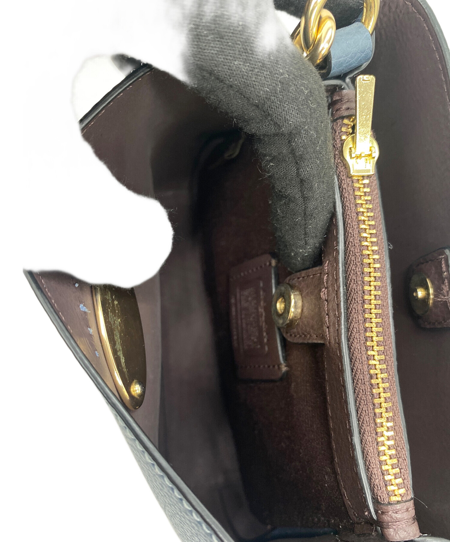 中古・古着通販】COACH (コーチ) ショルダーバッグ ブルー｜ブランド