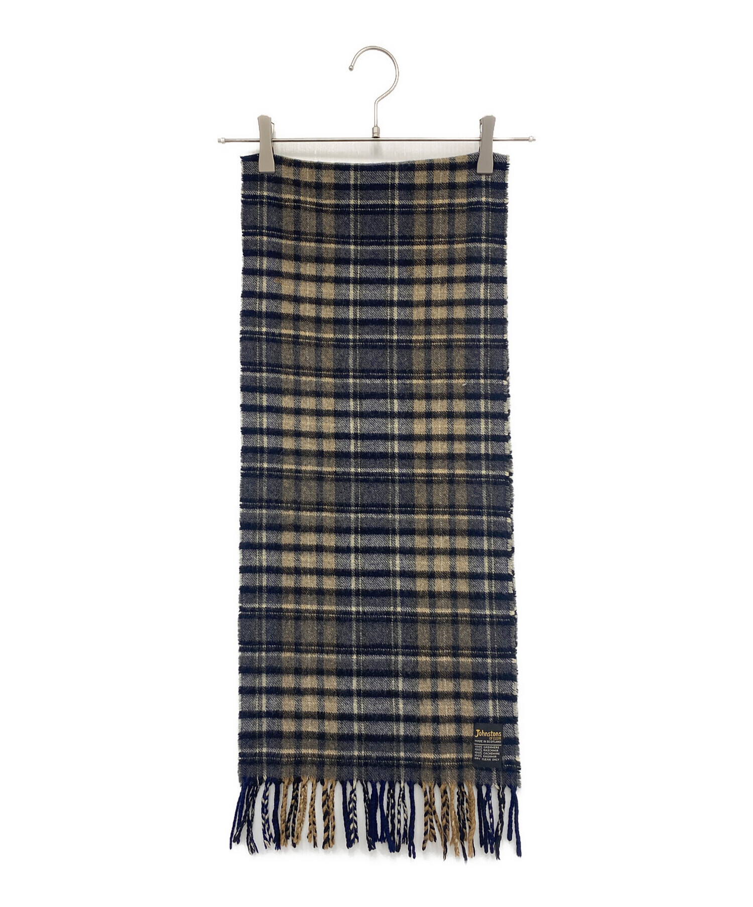 Johnstons ジョンストンズ マフラー メンズ 【古着】【中古】 中古・古着通販】JOHNSTONS (ジョンストンズ) マフラー ネイビー