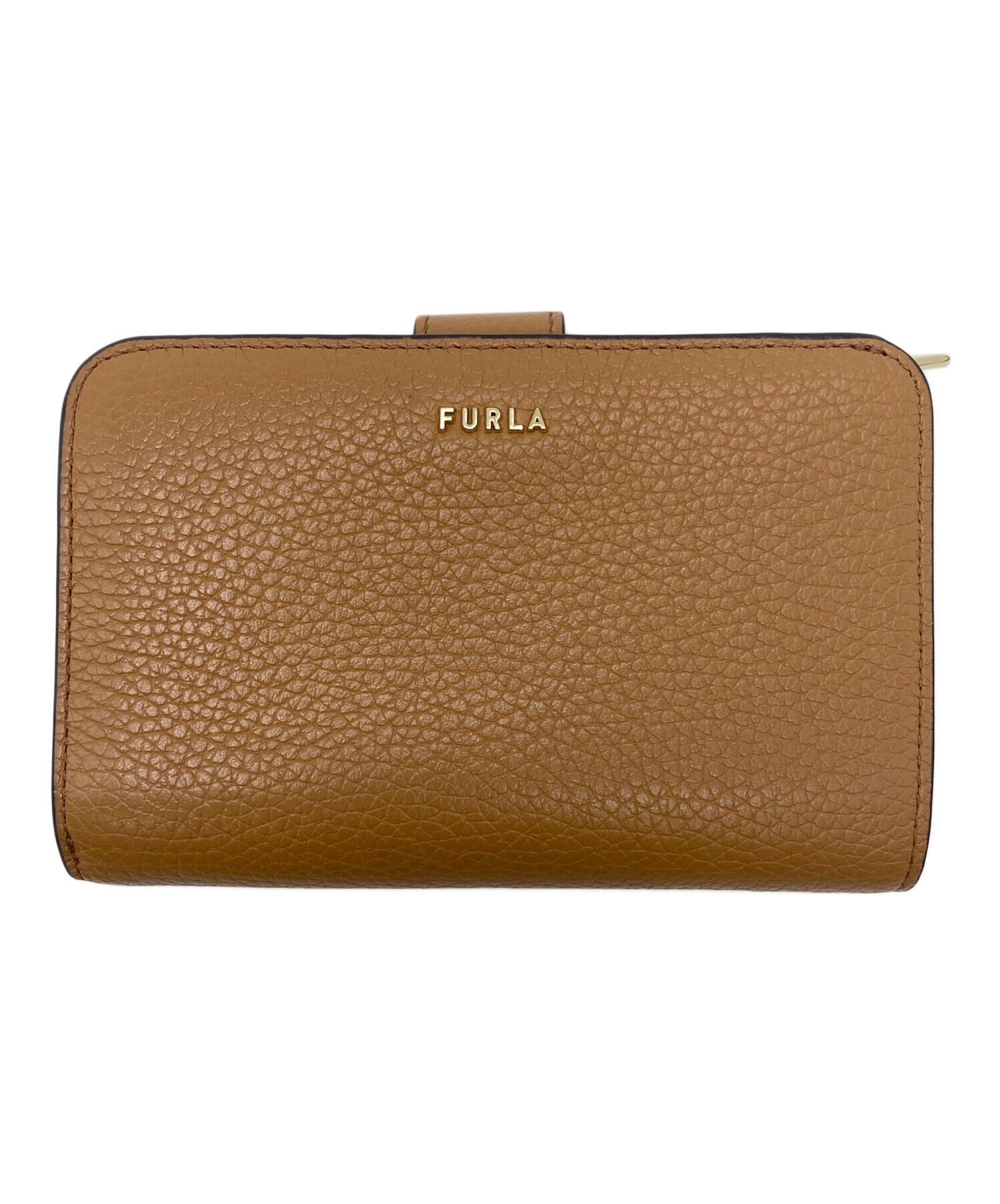 中古・古着通販】FURLA (フルラ) 2つ折り財布 キャメル｜ブランド