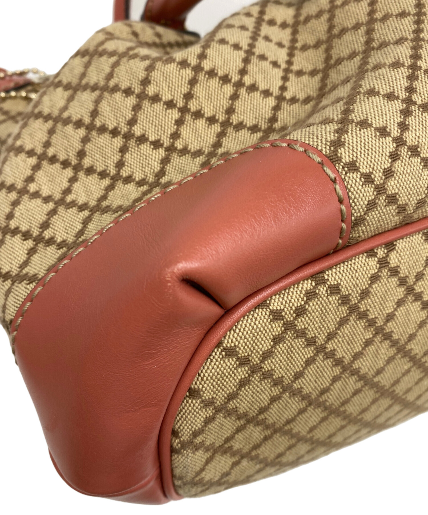 中古・古着通販】GUCCI (グッチ) 2WAYバッグ ピンクベージュ サイズ 