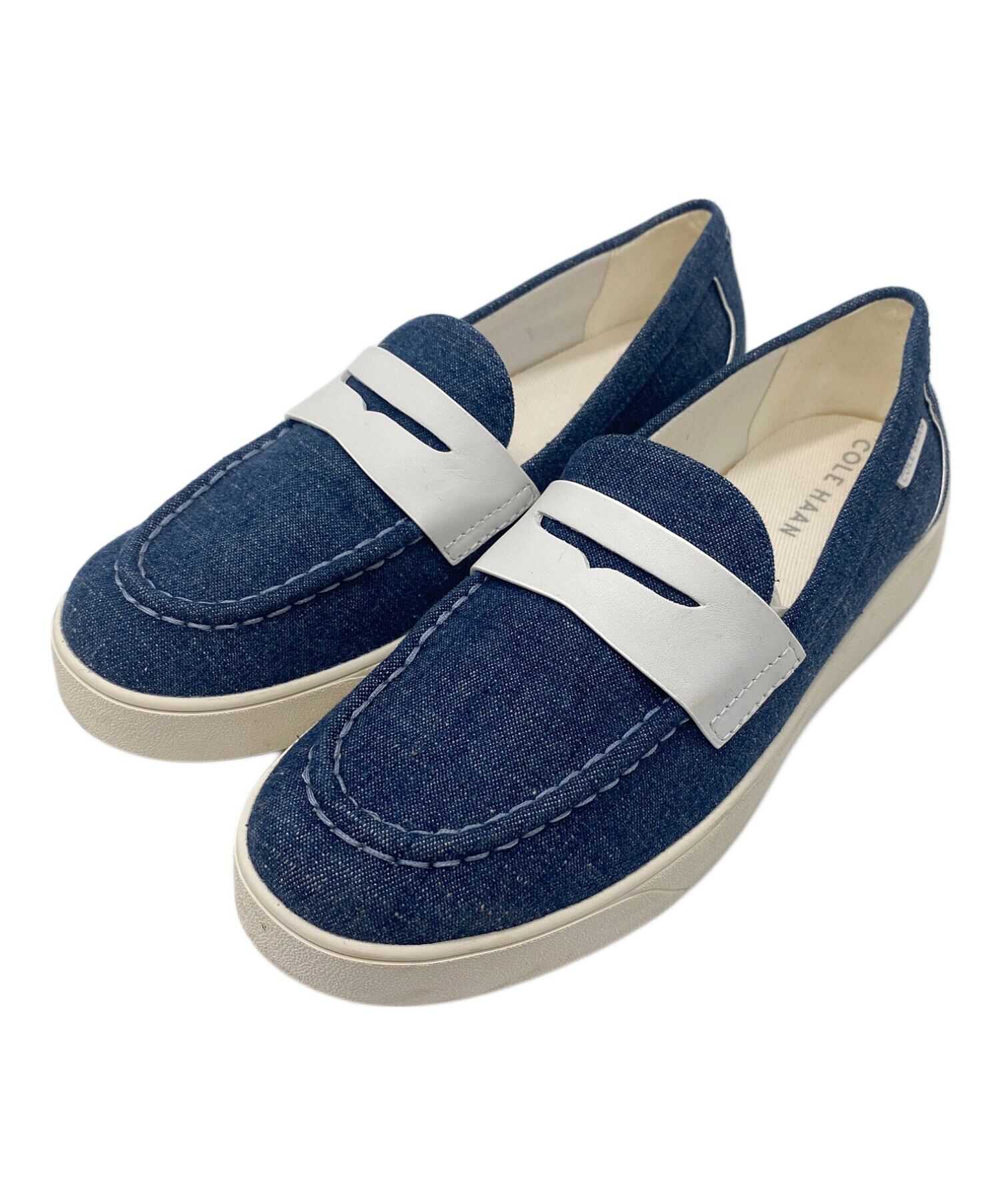 中古・古着通販】COLE HAAN (コールハーン) ペニーローファー ブルー 
