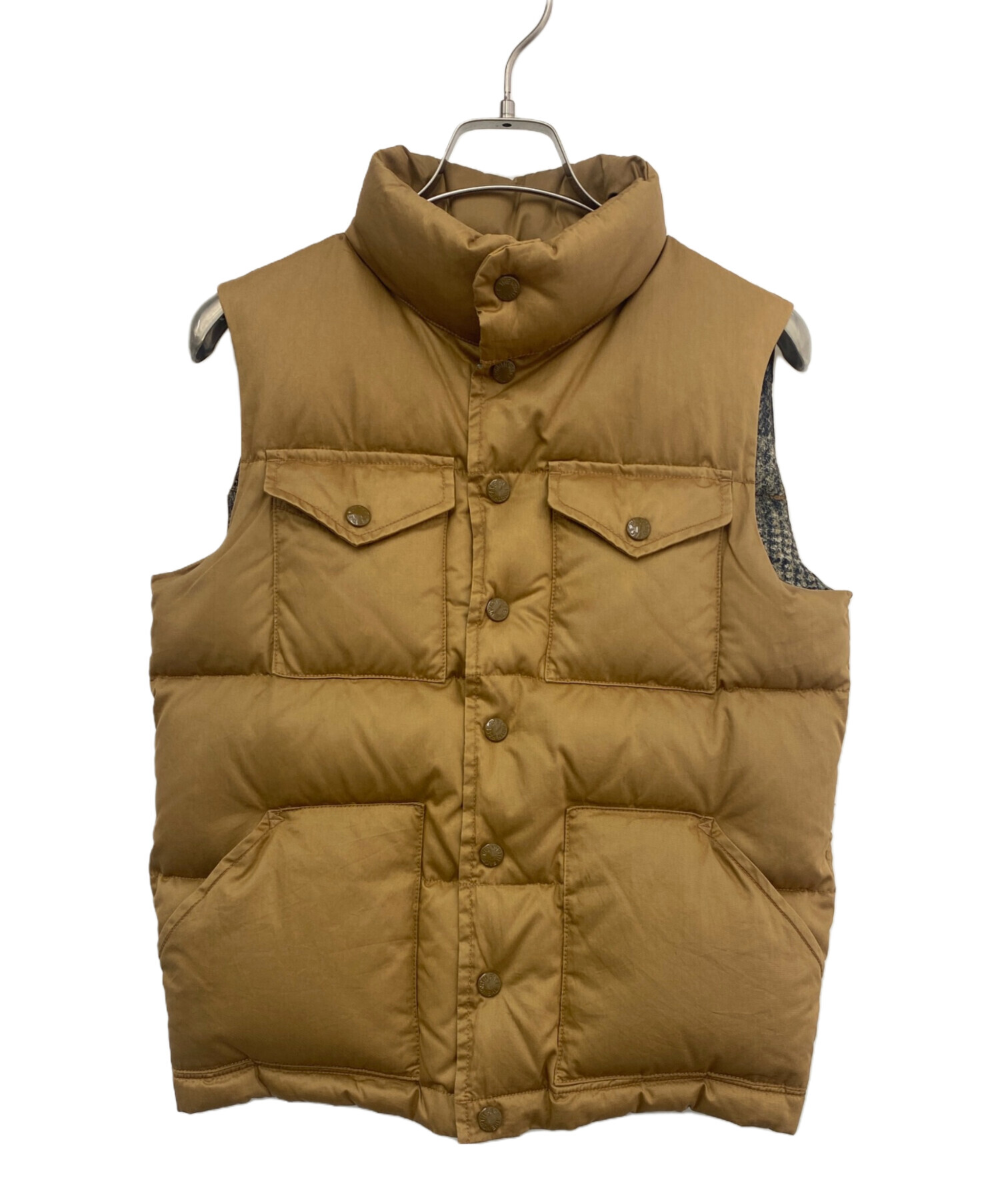 THE NORTH FACE ベージュ ダウンベスト 中古・古着通販】THE NORTH FACE (ザ ノース フェイス) ダウン