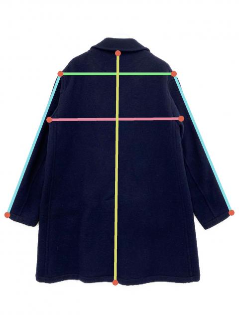 中古・古着通販】DANTON (ダントン) ステンカラーコート ネイビー