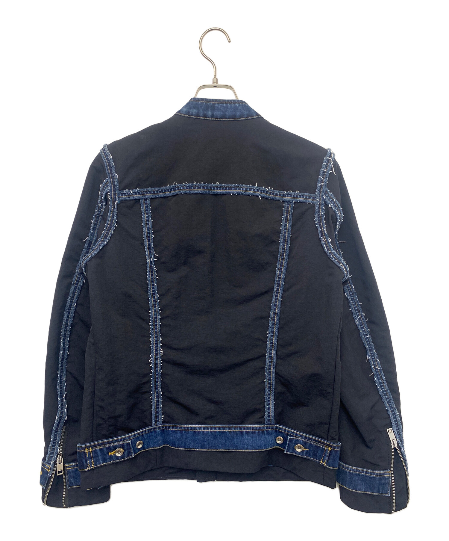 中古・古着通販】DIESEL (ディーゼル) ブラックデニムジャケット 