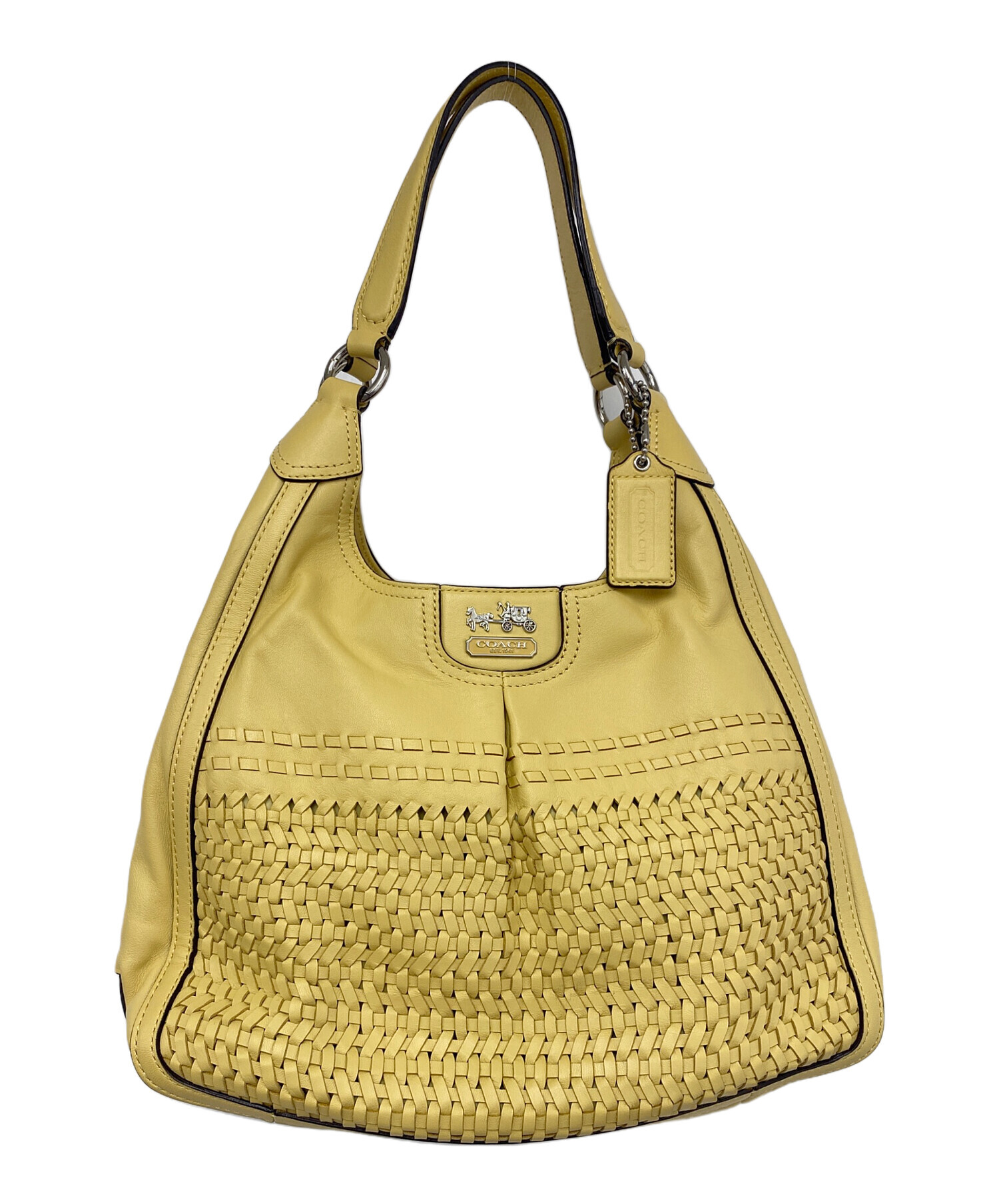 【美品・未使用】COACH　コーチ　イエロー ハンドバッグ 中古・古着通販】COACH (コーチ) ハンドバッグ イエロー