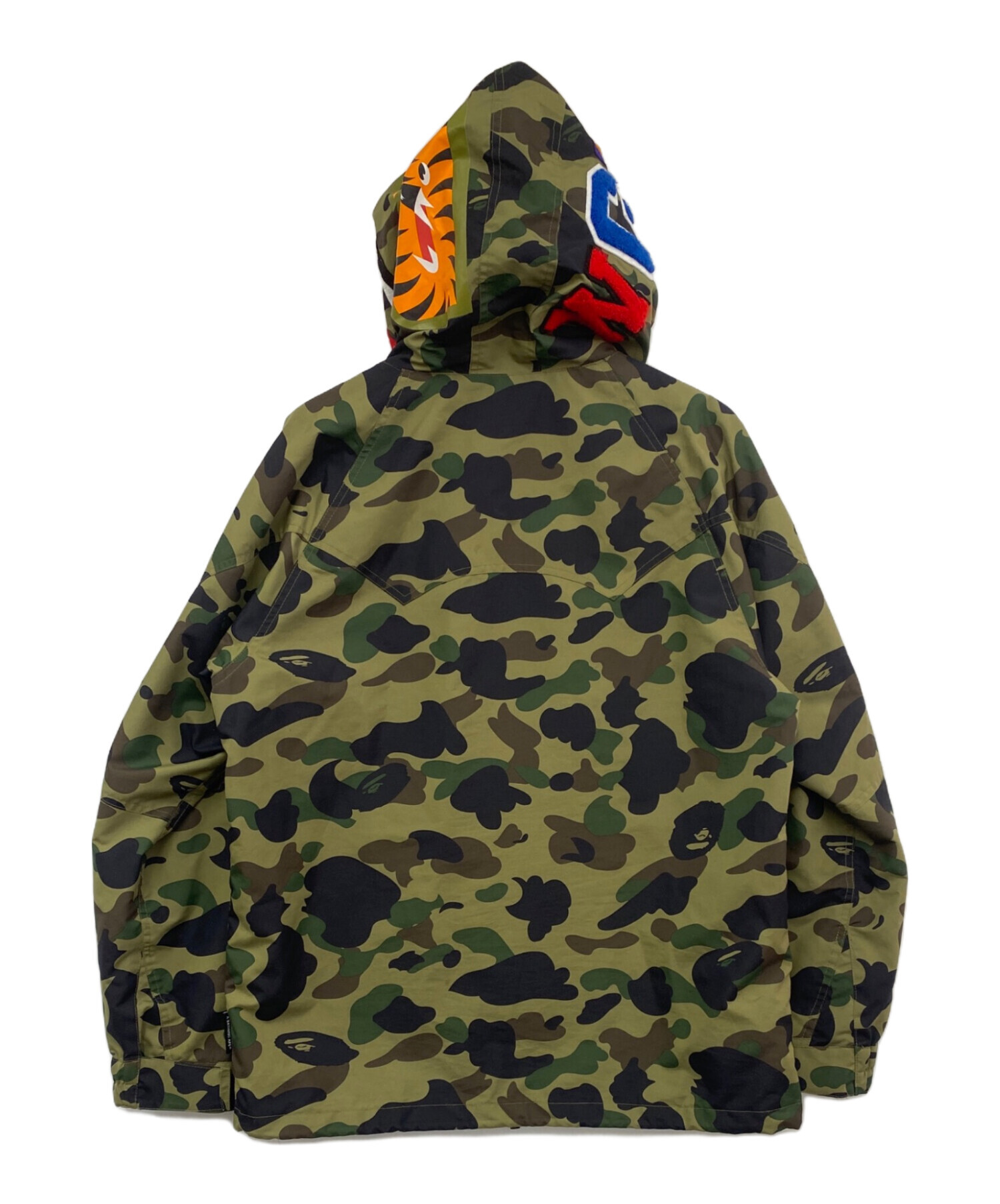 希少90s A BATHING APE カモフラージュ マウンテンパーカー L 中古・古着通販】A BATHING APE (ア ベイシング エイプ) カモシャーク