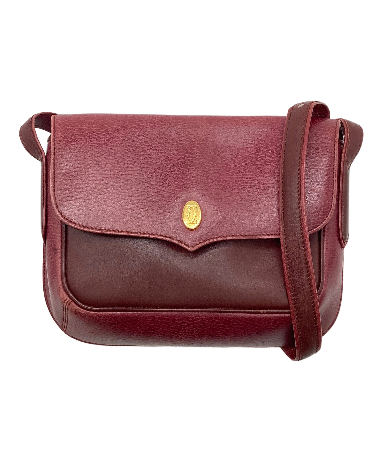 中古・古着通販】Cartier (カルティエ) ショルダーバッグ レッド