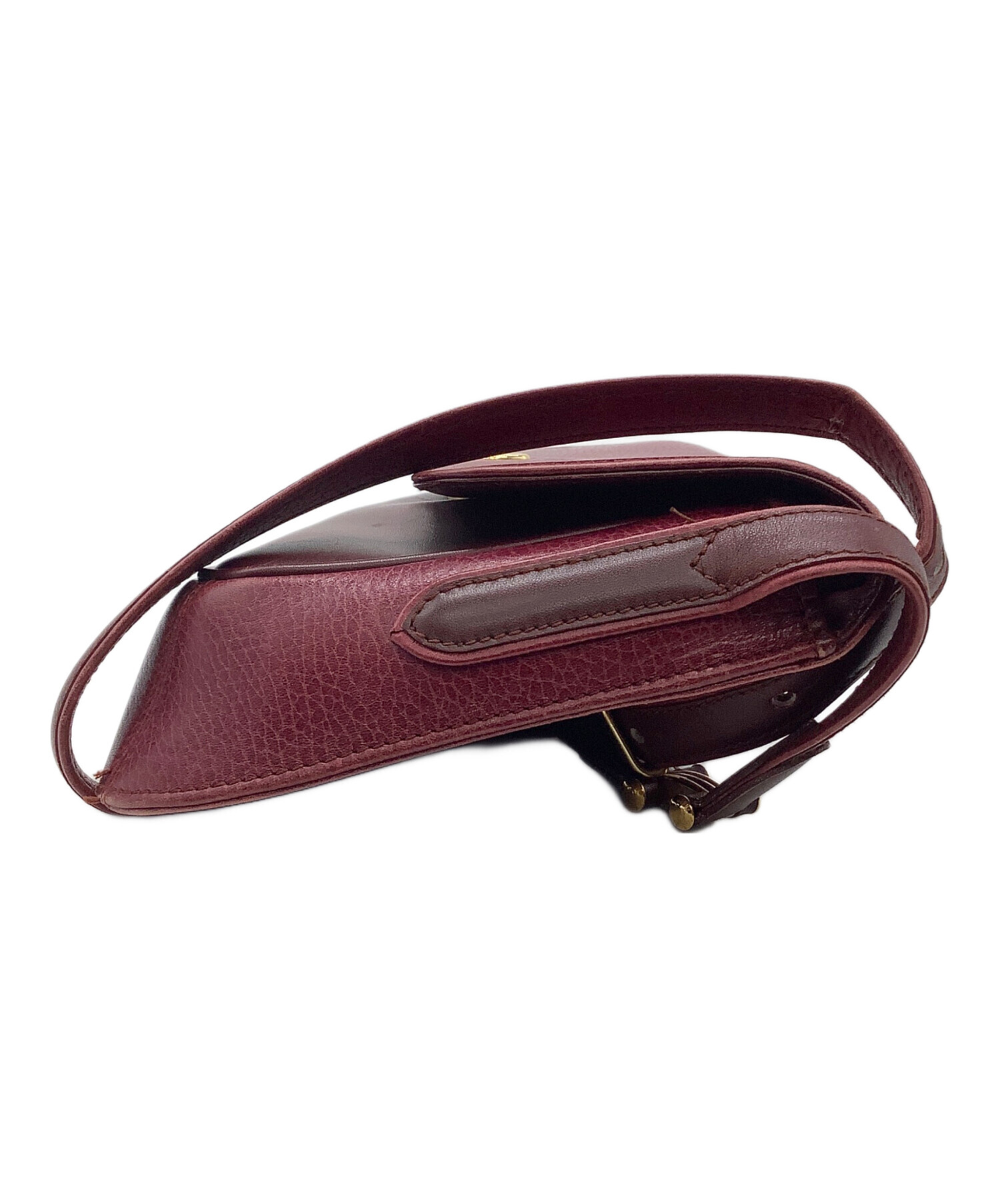 中古・古着通販】Cartier (カルティエ) ショルダーバッグ レッド