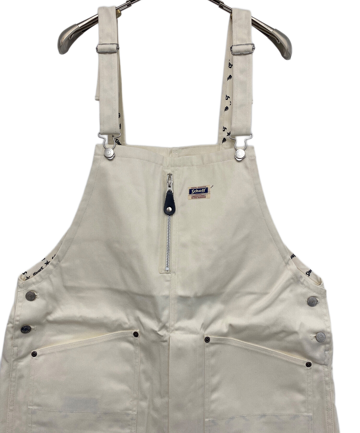 Schott アイボリー オーバーオール SCHOTT オーバーオール アイボリー/ベージュ - メルカリ