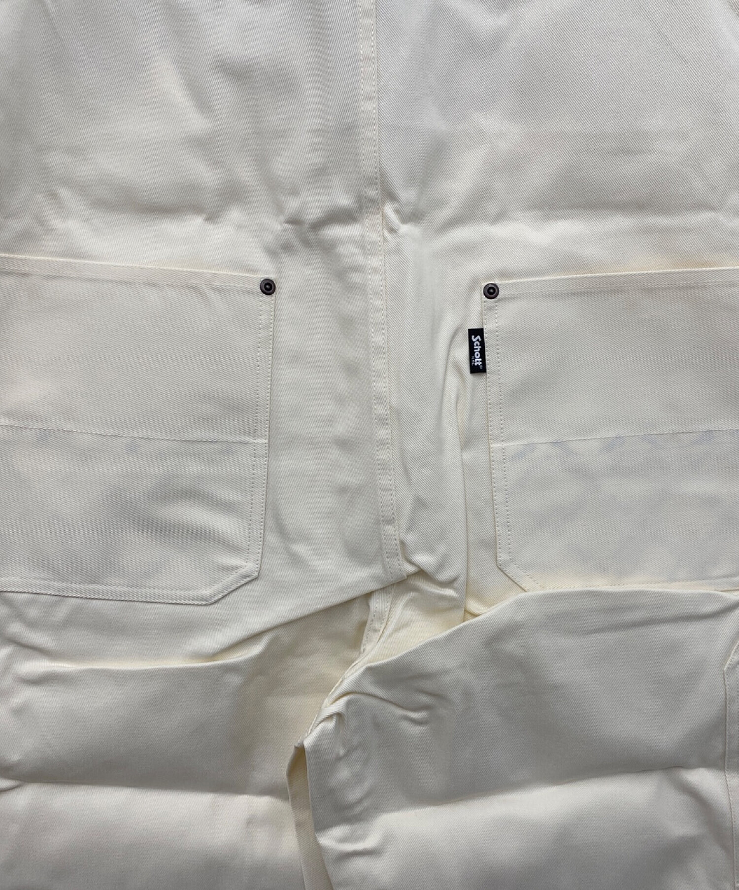 中古・古着通販】Schott (ショット) オーバーオール アイボリー サイズ