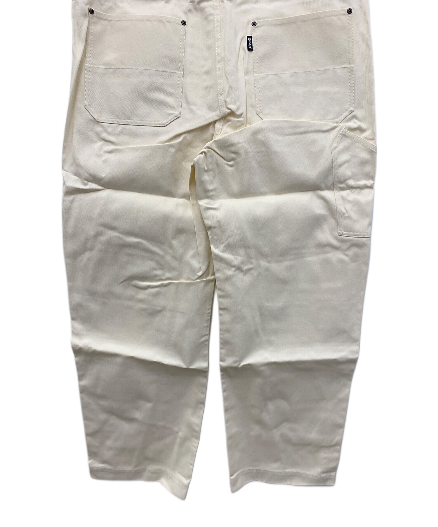 中古・古着通販】Schott (ショット) オーバーオール アイボリー サイズ 