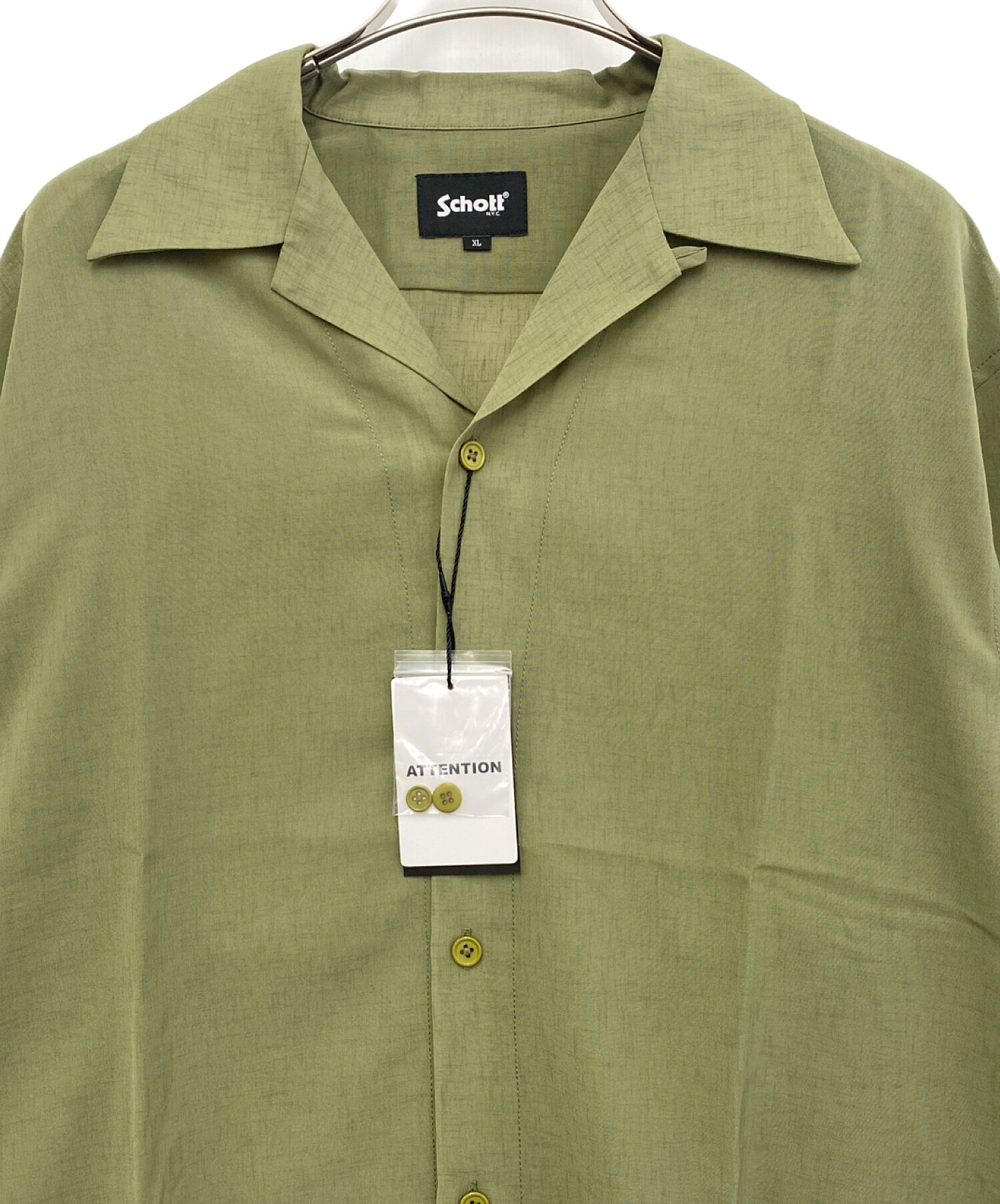 中古・古着通販】Schott (ショット) 長袖シャツ グリーン サイズ:XL