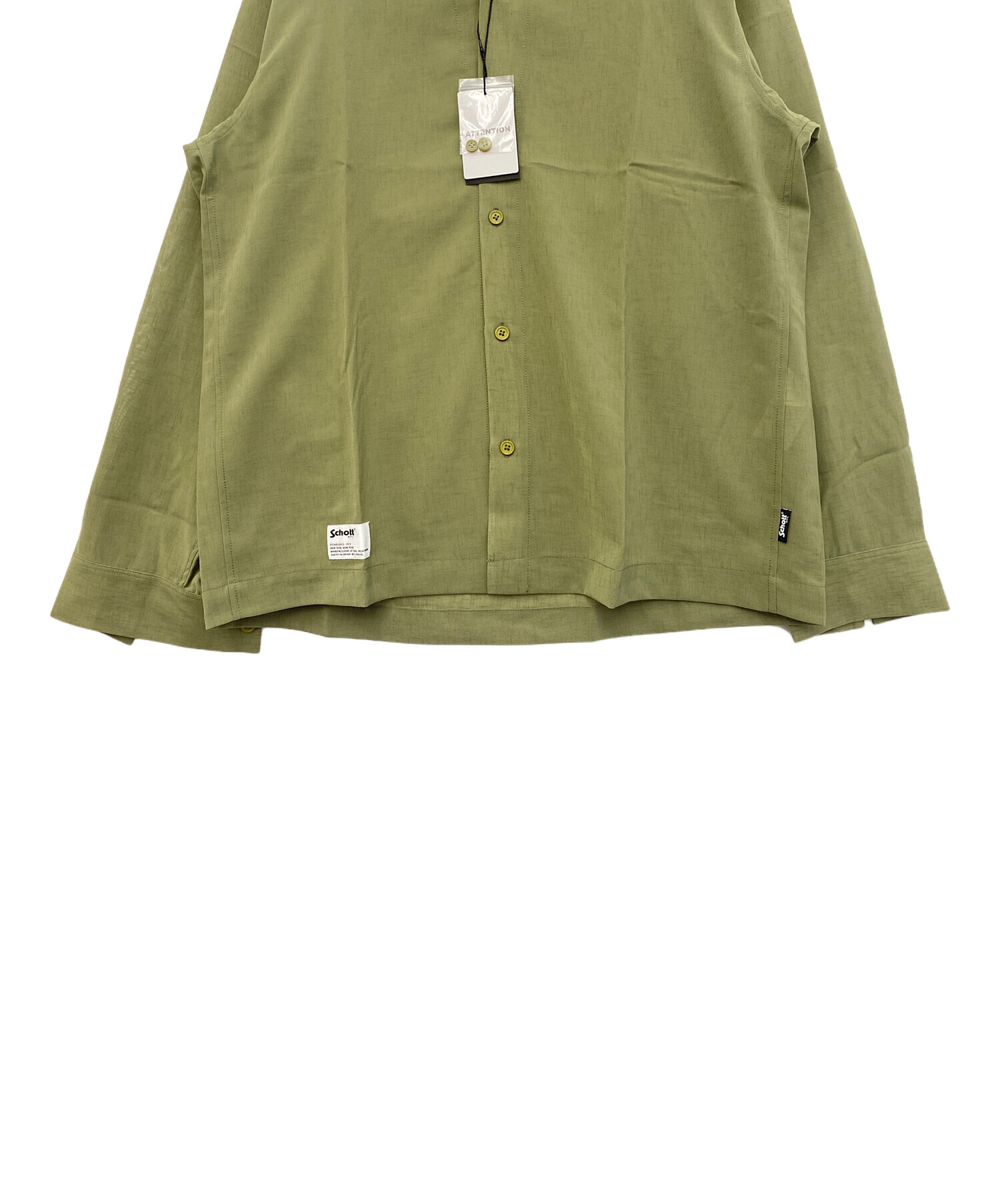 Schott XL 長袖シャツ 中古・古着通販】Schott (ショット) 長袖シャツ グリーン サイズ:XL